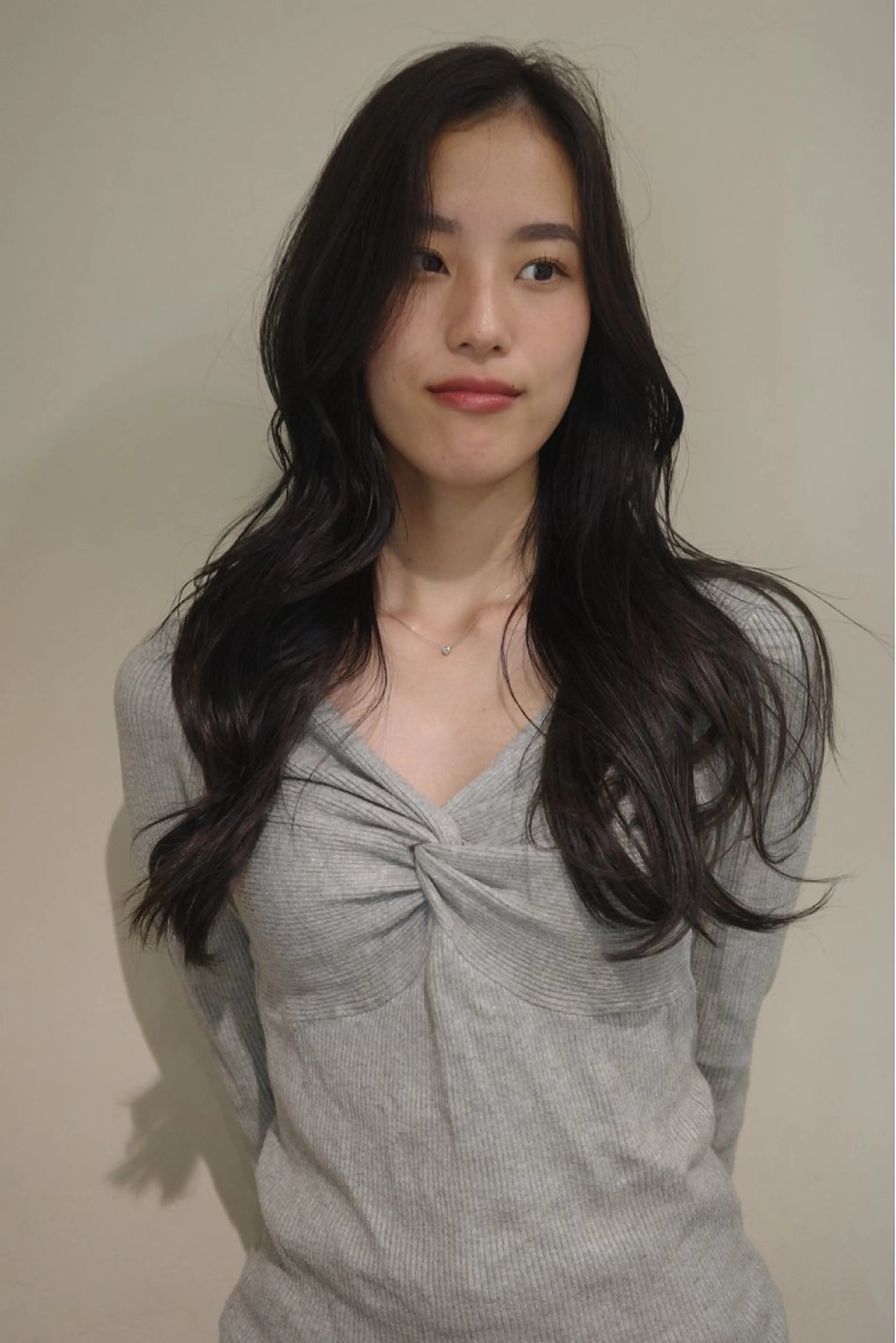 ロング カラー アディクシーカラー バレイヤージュ ブリーチ デザインカラー ダブルカラー カット ヘアカラー トリートメント opus 店長大和 レイヤー/赤み消しのヘアスタイル