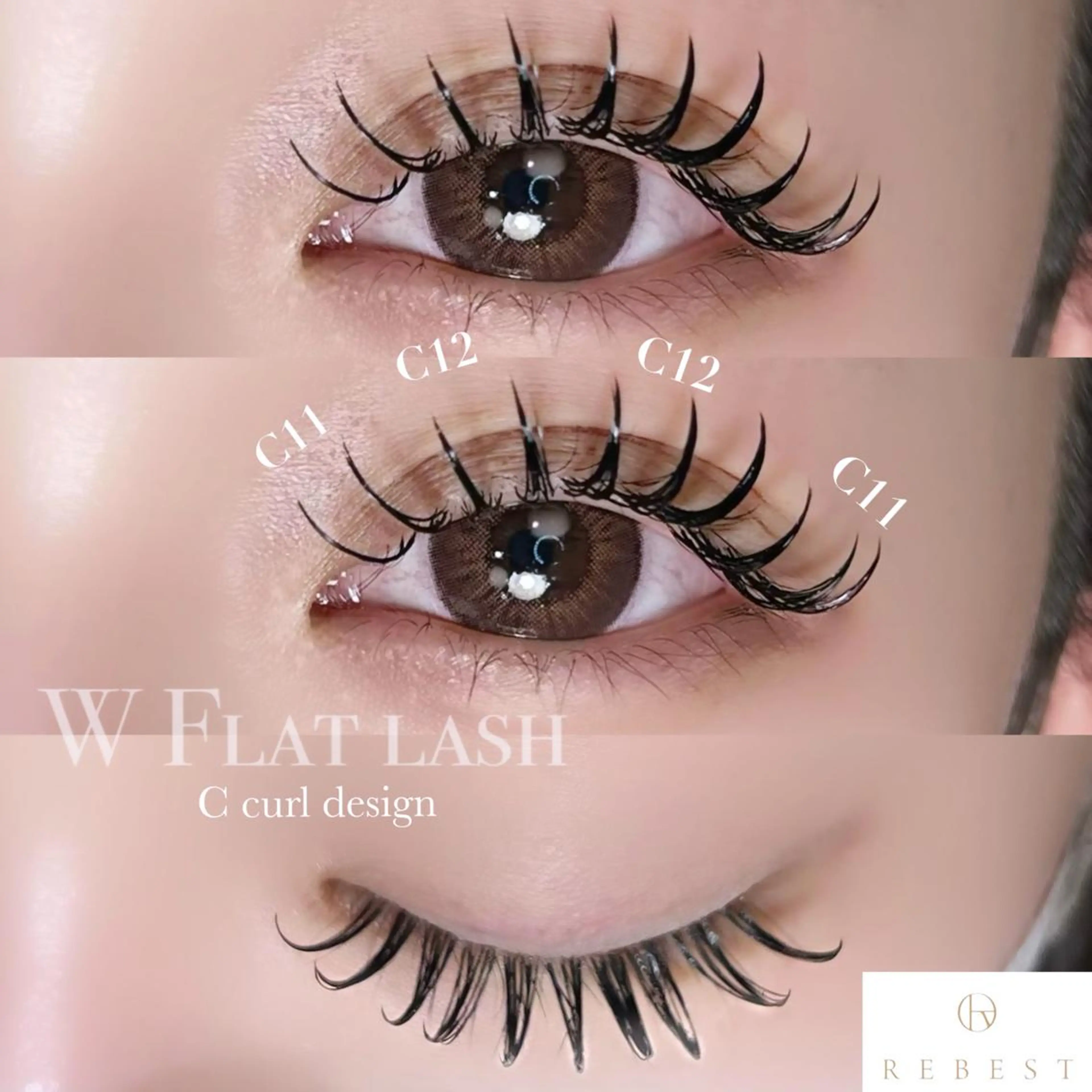 マツエク・マツパ Lashlift 👁️REBESTのマツエク・マツパデザイン