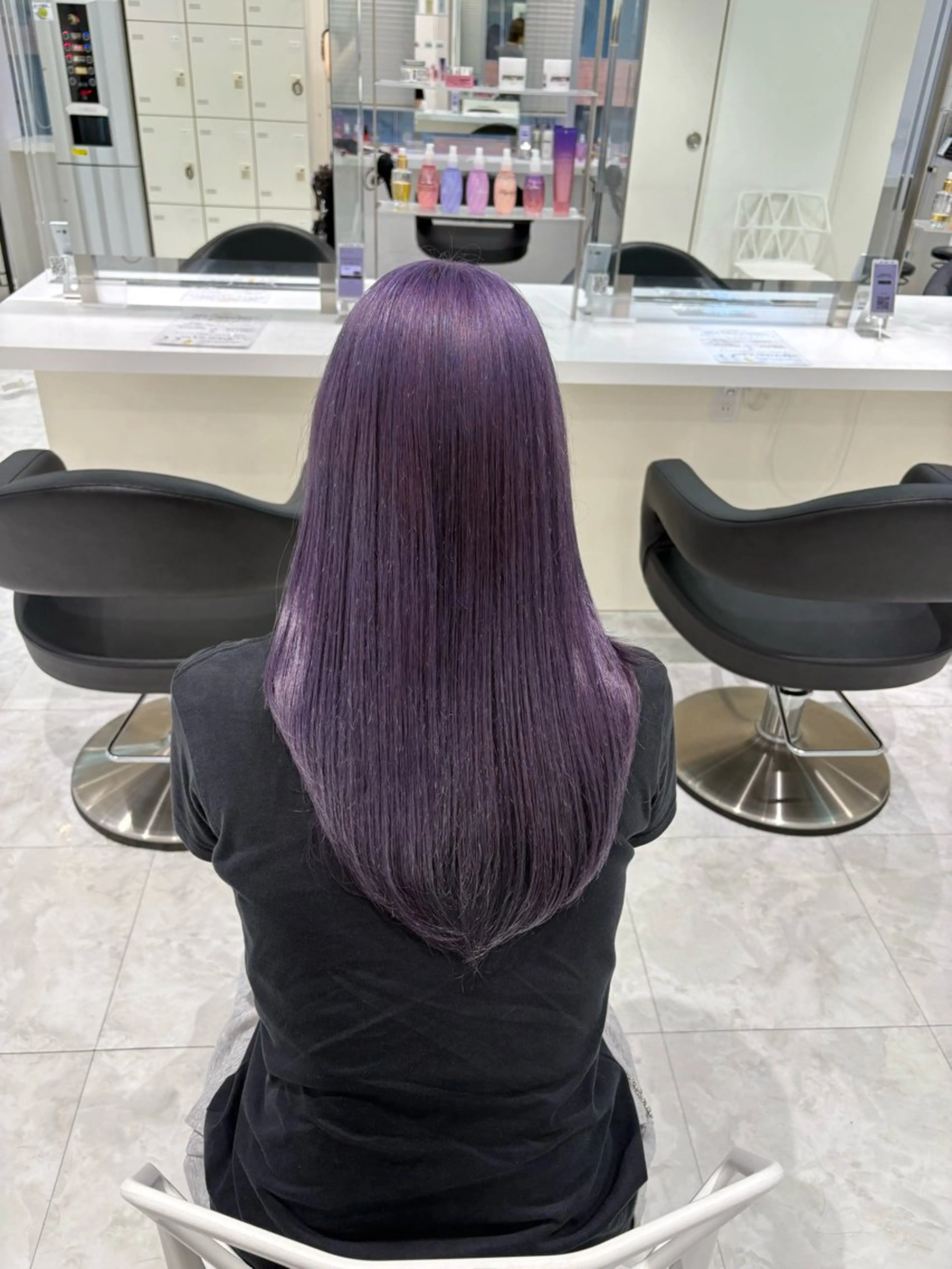 ロング カラー ヘアカラー 🤍ྀི透ける寒色 Cocoa🤍ྀིのヘアスタイル