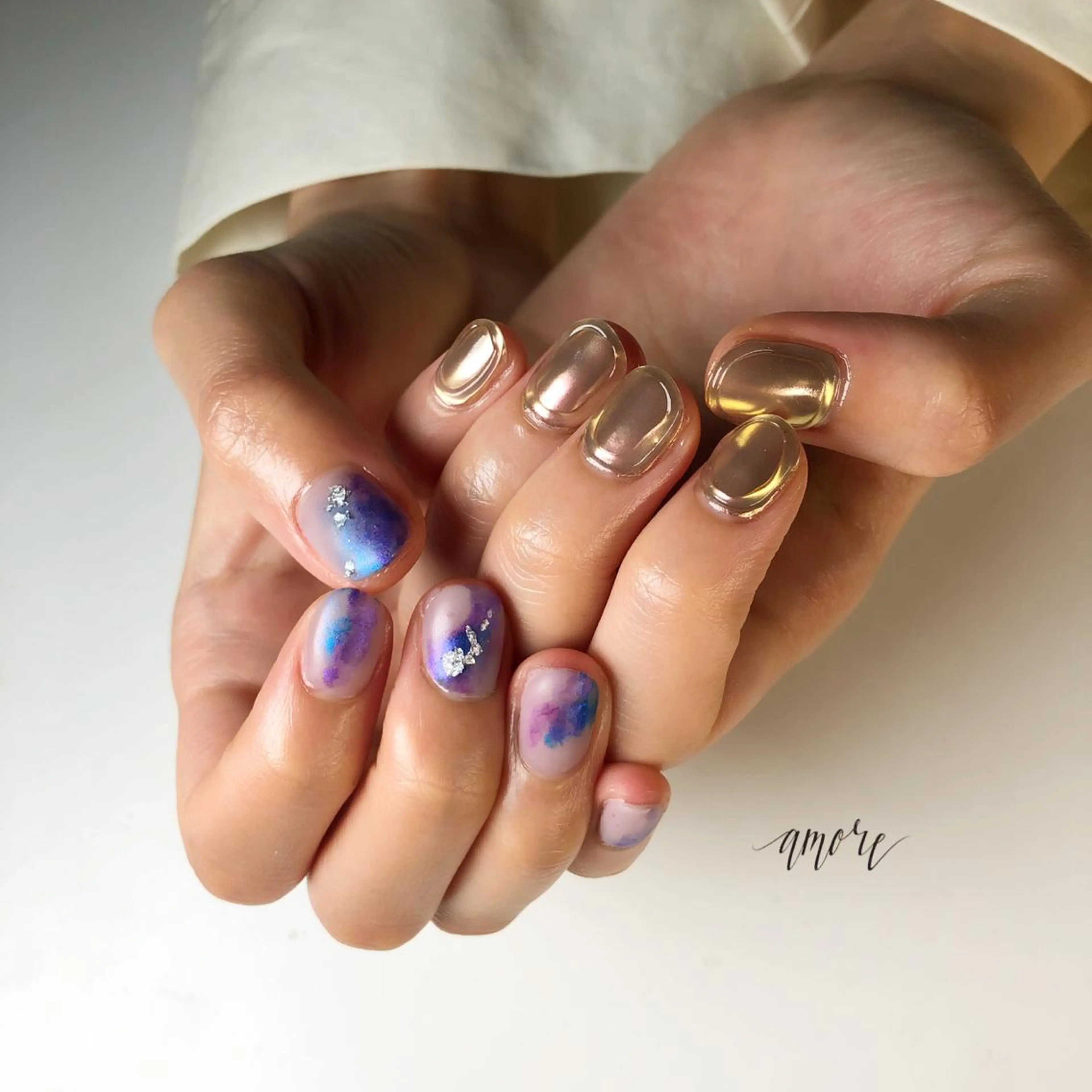 ネイル アートネイル クリアネイル ジェルネイル 氷ネイル・うるうるネイル マグネットネイル You kyehwaのネイルデザイン