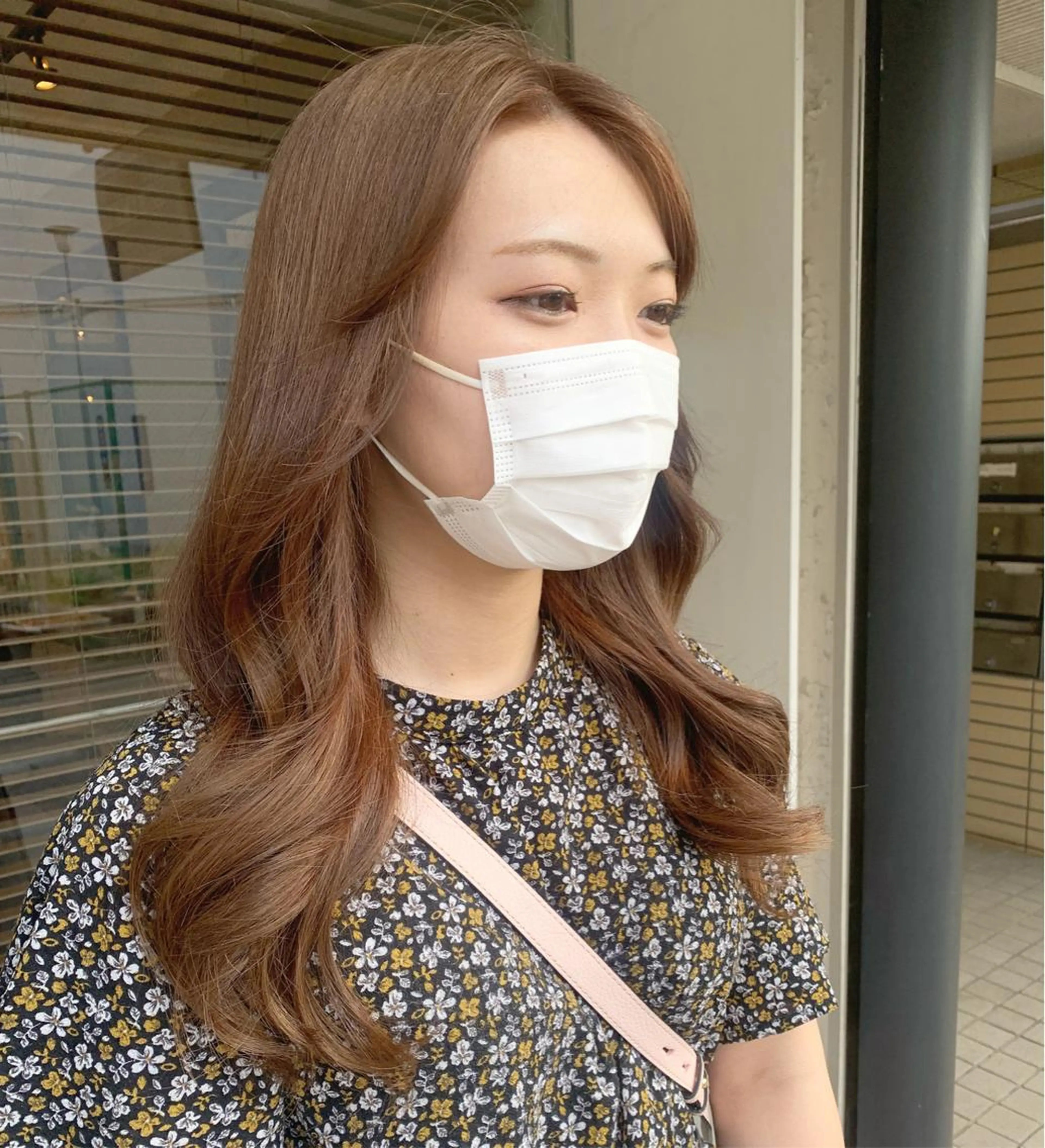 ミディアム カラー 透明感/オリーブ/ グレージュ/YUKAのヘアスタイル