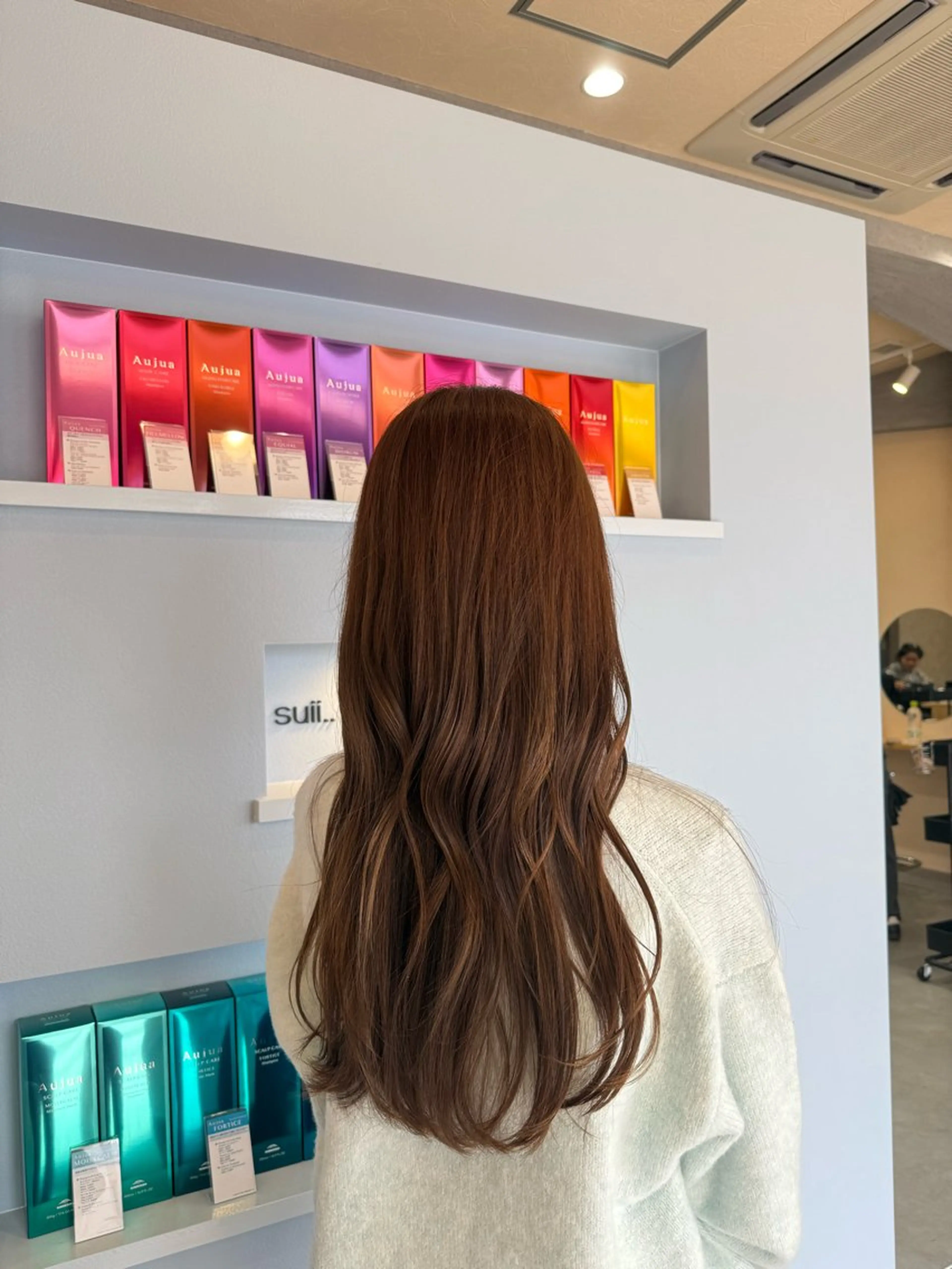 ロング カット ヘアカラー トリートメント 透明感カラー🫧 🍒久留米美容室のヘアスタイル