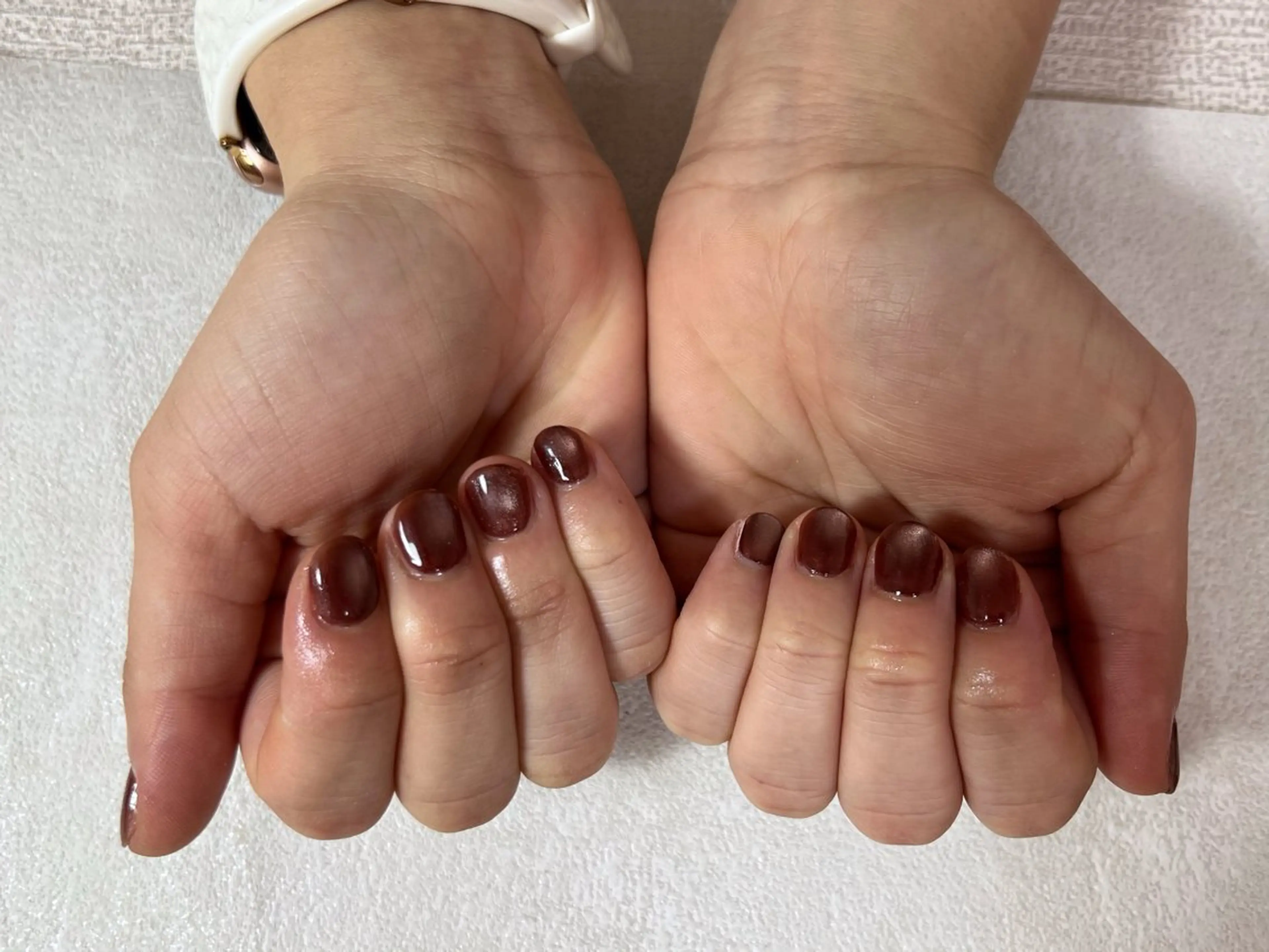 ネイル オーロラネイル フットネイル フレンチネイル ジェルネイル ハート ハンドネイル mogunail &blowのネイルデザイン