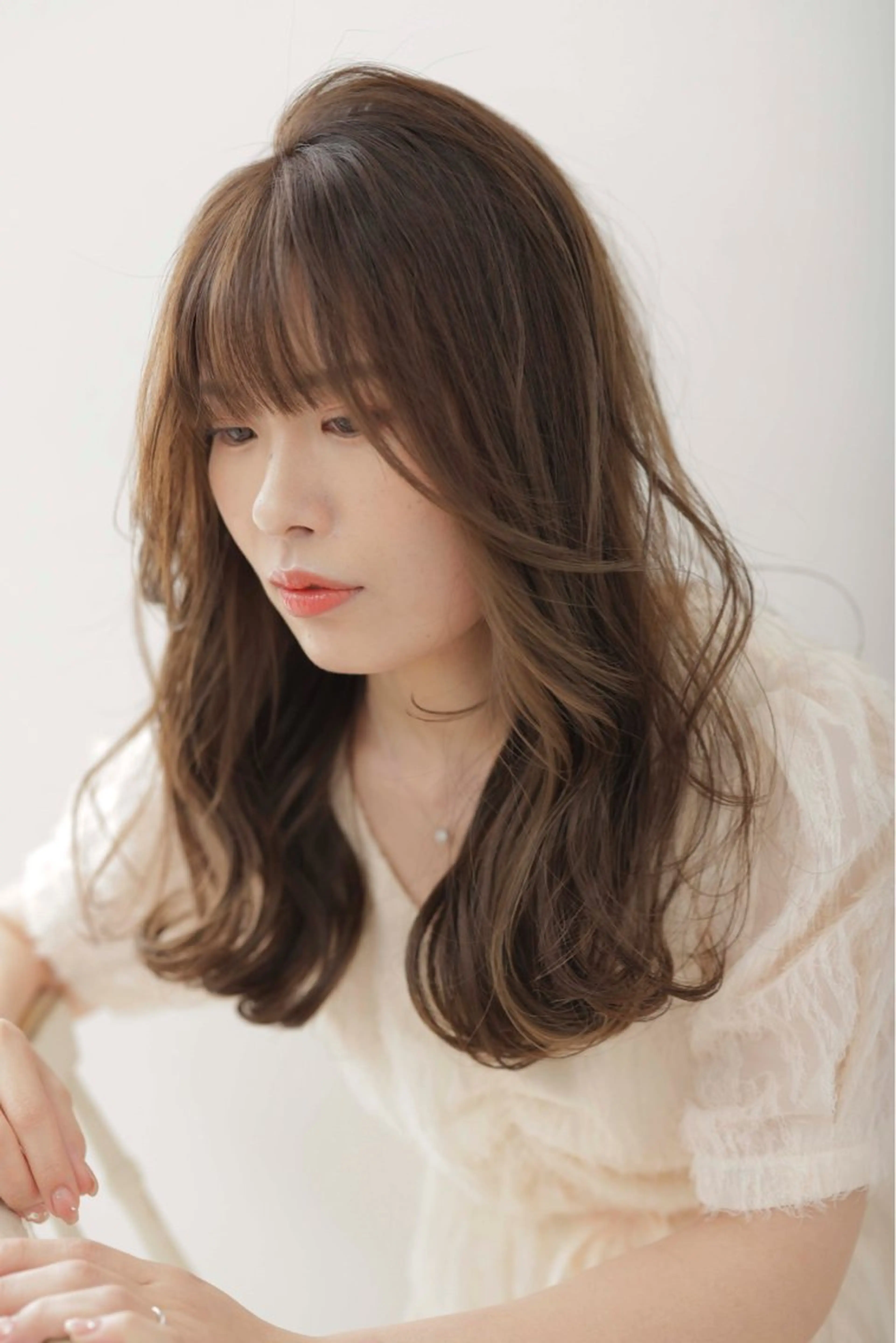 ミディアム カット トリートメント 透明感韓国ヘア♡ みつきのヘアスタイル