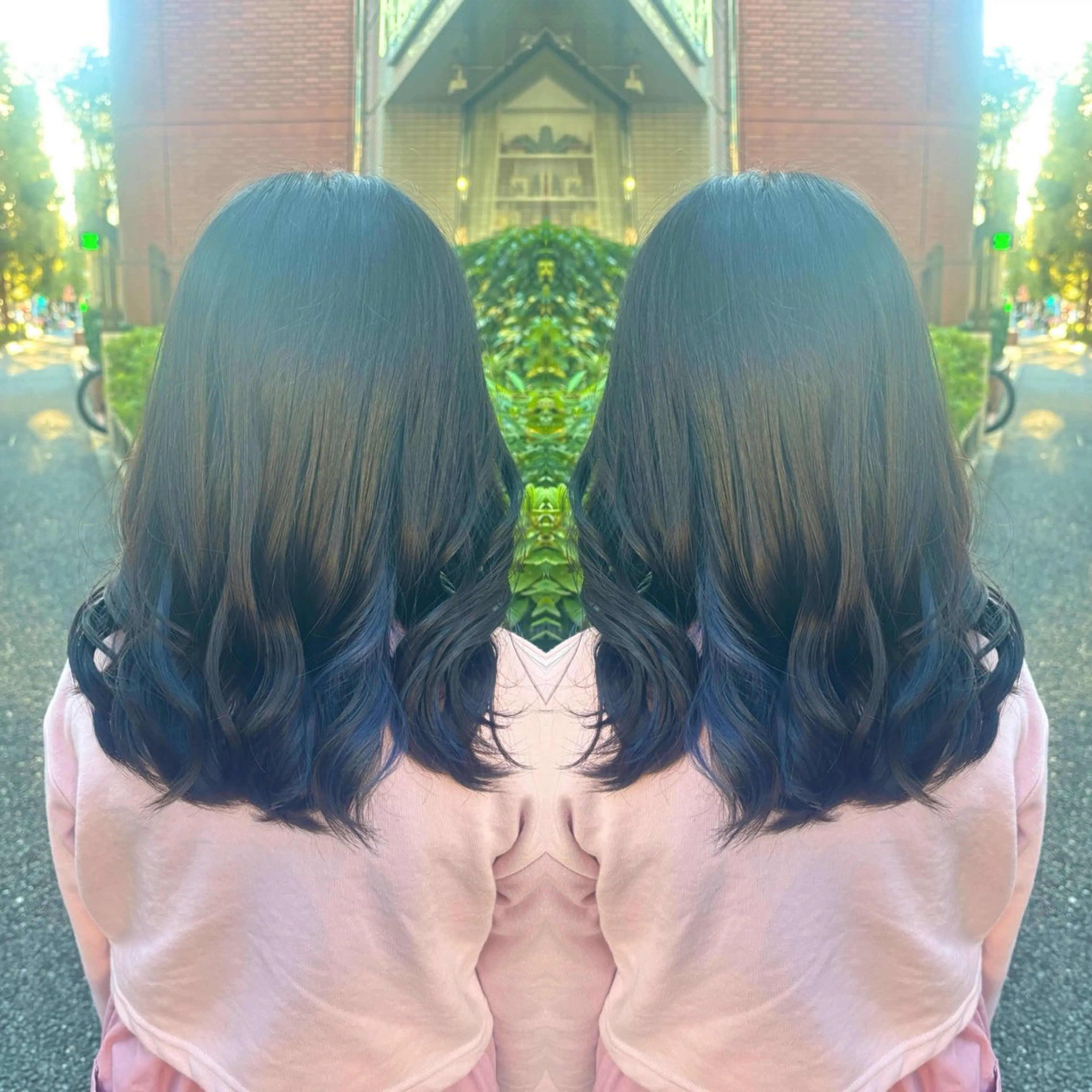 ミディアム カラー キッズ ブリーチ カット ヘアカラー トリートメント 💎ハイトーン/艶 カラー モエカ💎のヘアスタイル