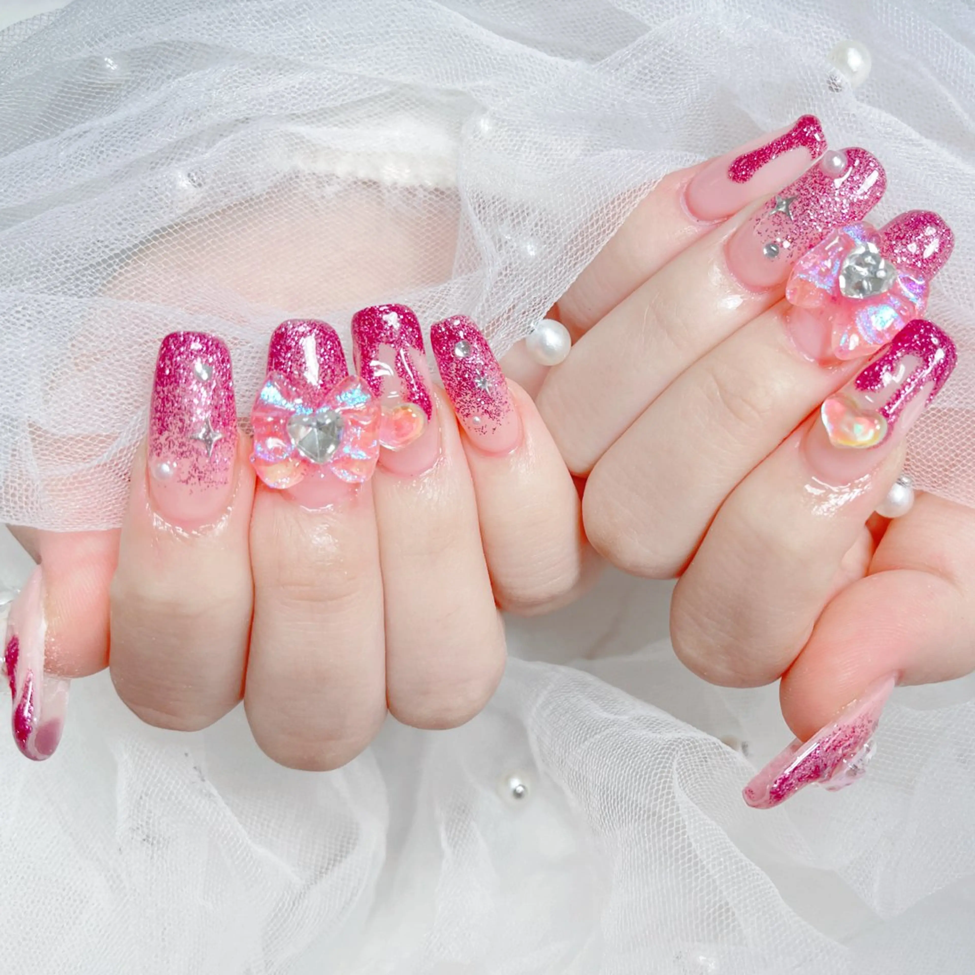 ネイル ハンドネイル 🎀ネイルサロン エクラYUI🎀のネイルデザイン