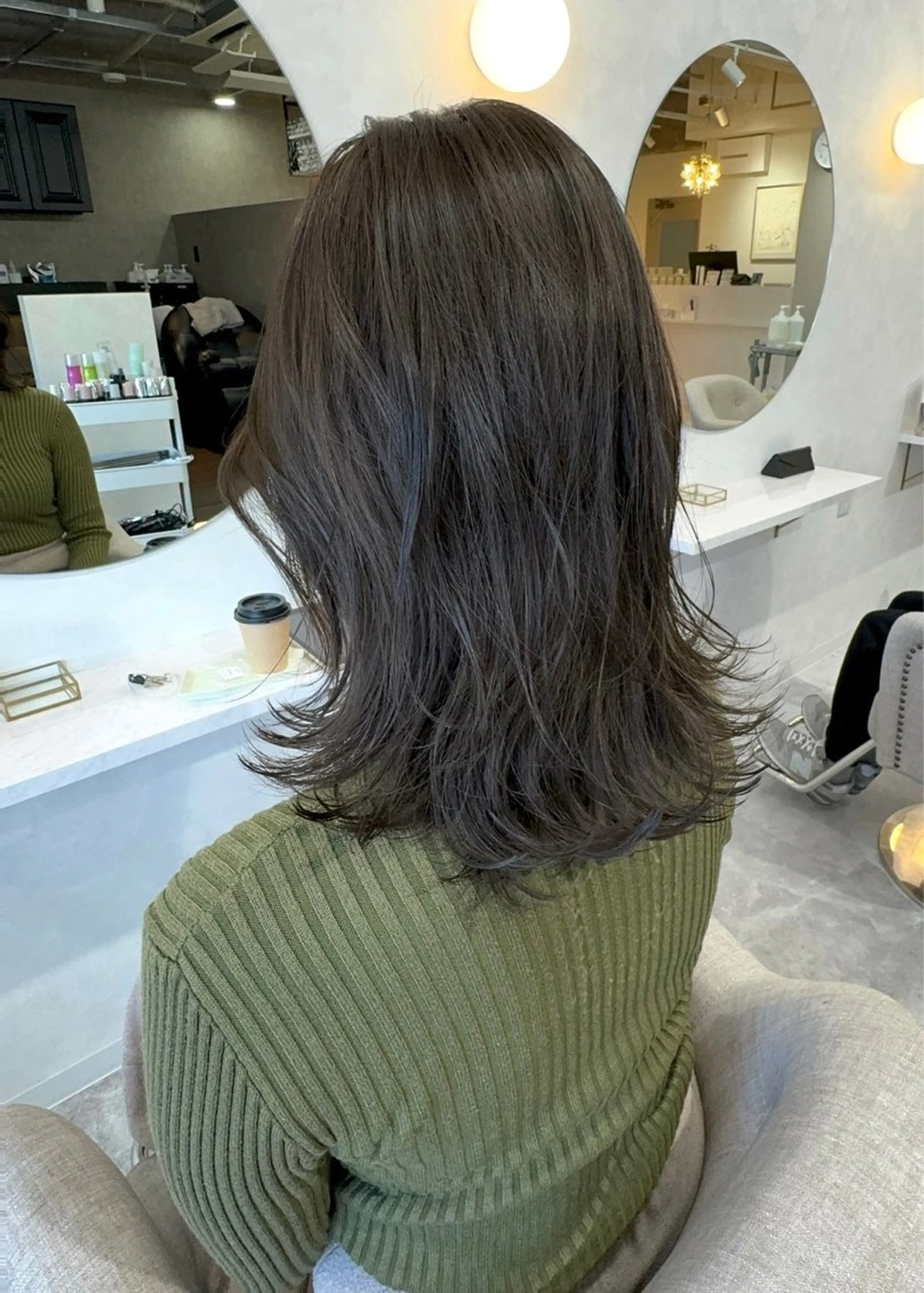 ミディアム カラー Lalu yutoのヘアスタイル