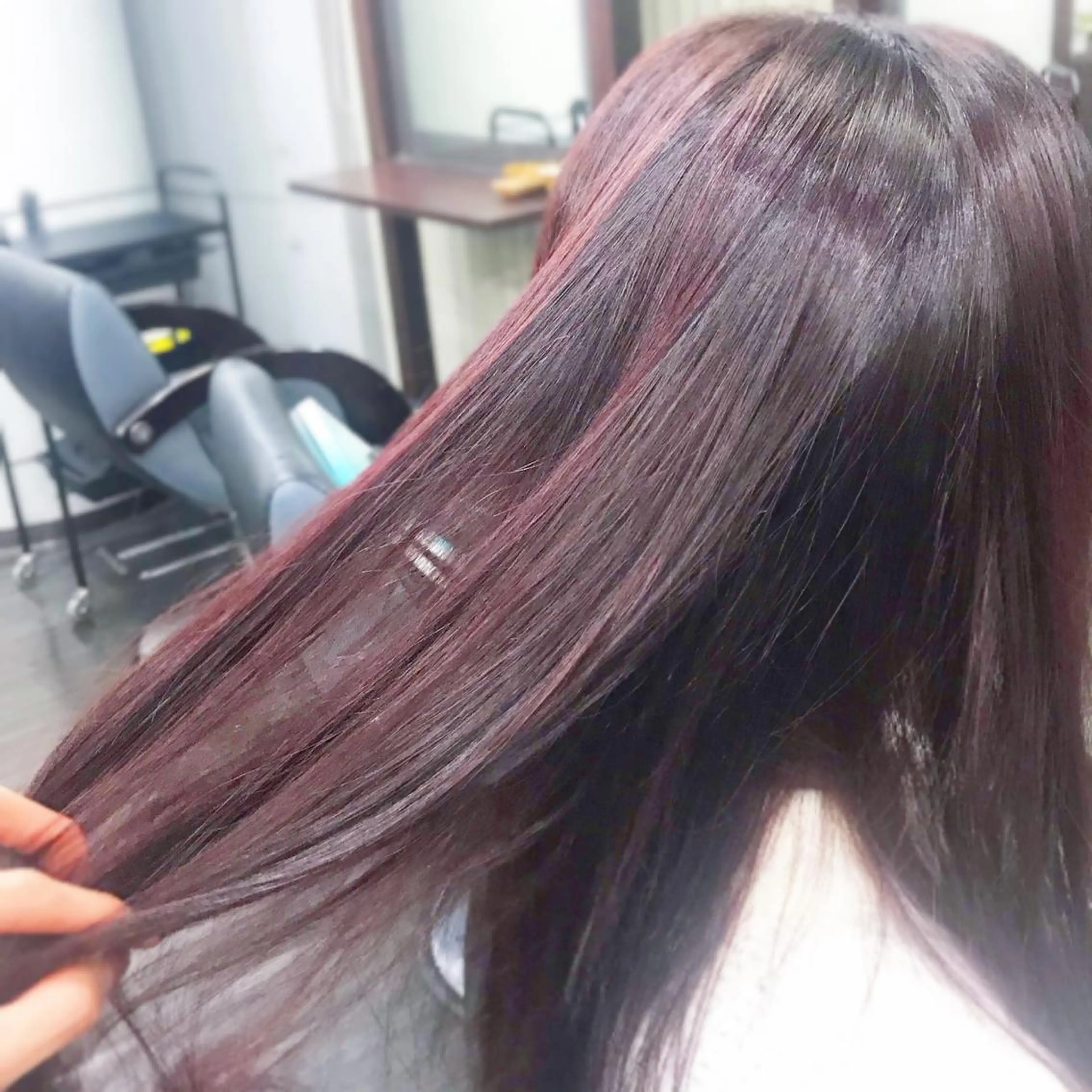 ロング カラー ラベンダーカラー ピンクカラー ピンクラベンダー ヘアカラー トリートメント ＊横浜駅＊ 金子 誠也のヘアスタイル