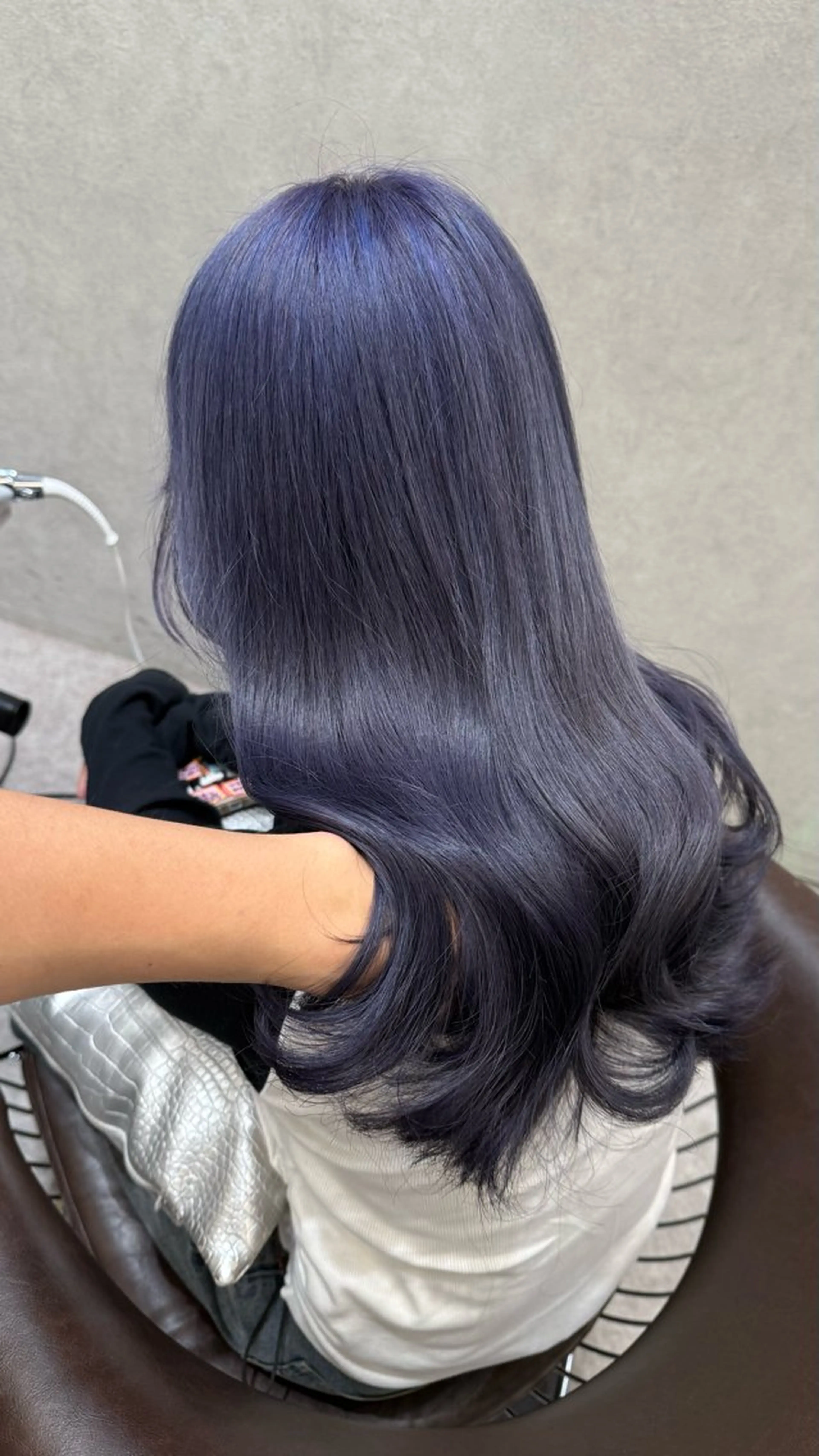 セミロング カラー カット ヘアカラー トリートメント ヘッドスパ ヘアセット レイヤーダブルカラー KYONのヘアスタイル