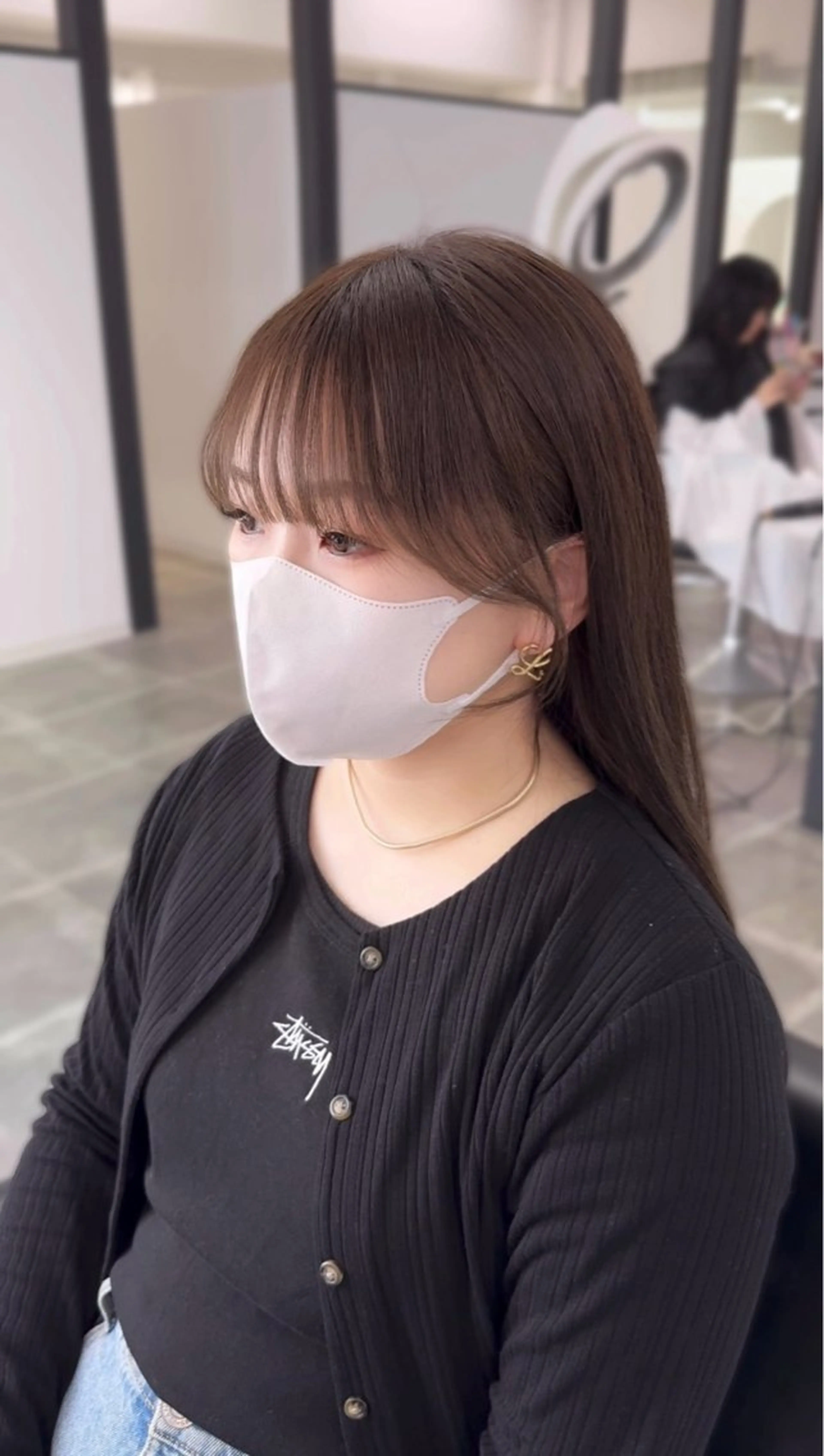 セミロング カット トリートメント YUZU🎀顔まわり ×レイヤーカットのヘアスタイル