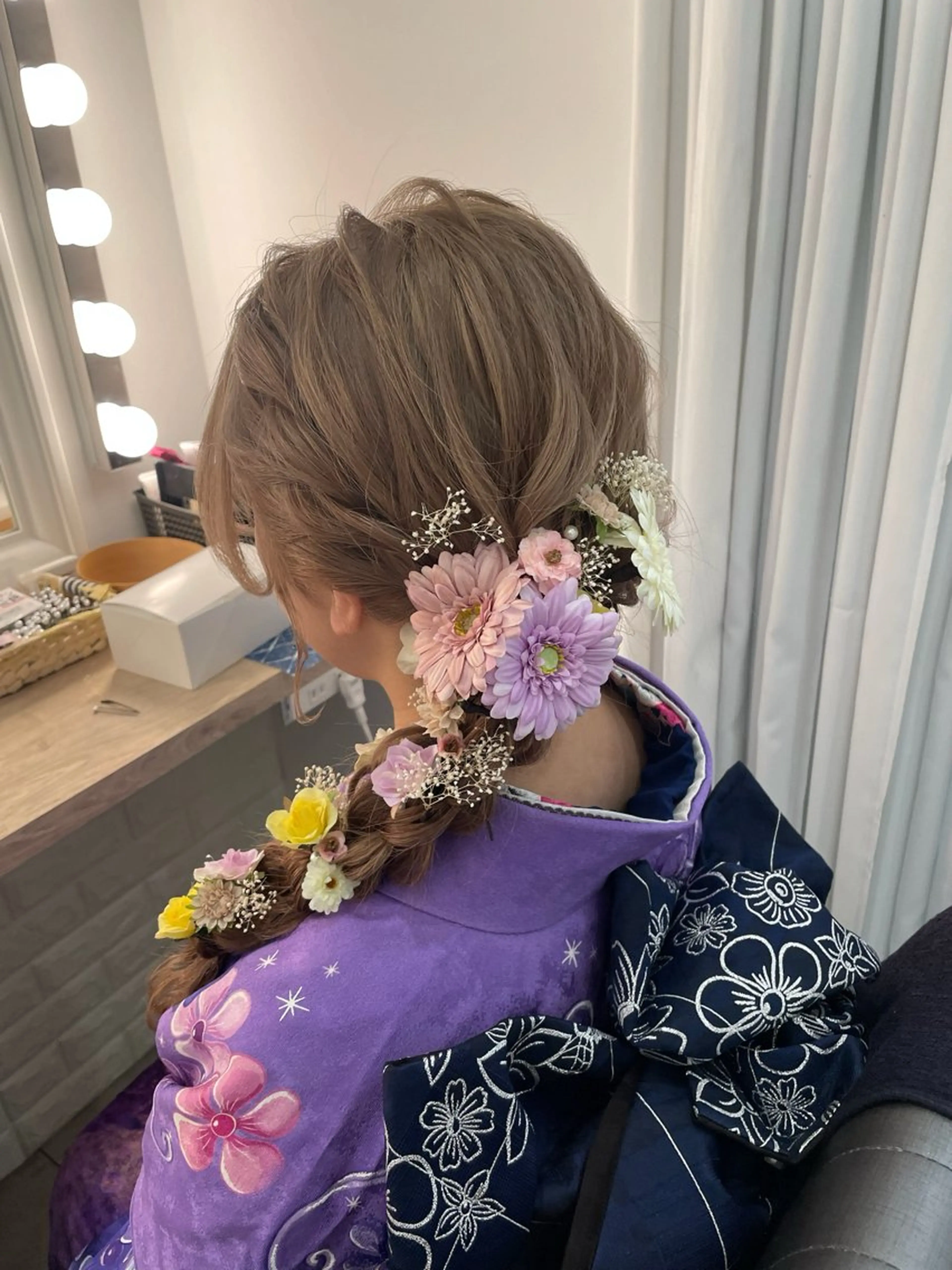 セミロング 大江 一花のヘアスタイル