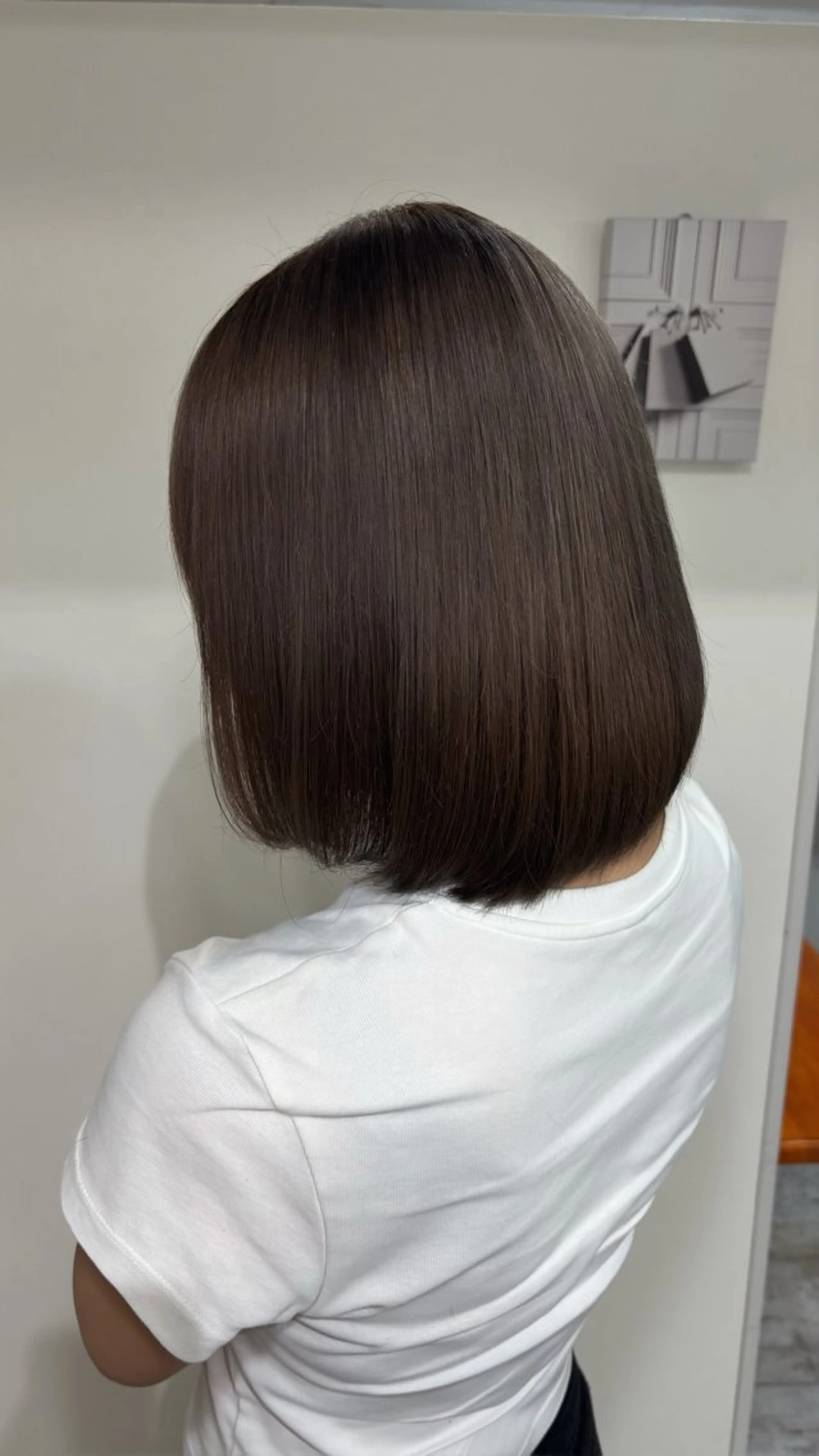 ミディアム カラー ヘアカラー トリートメント piLLon mayuのヘアスタイル