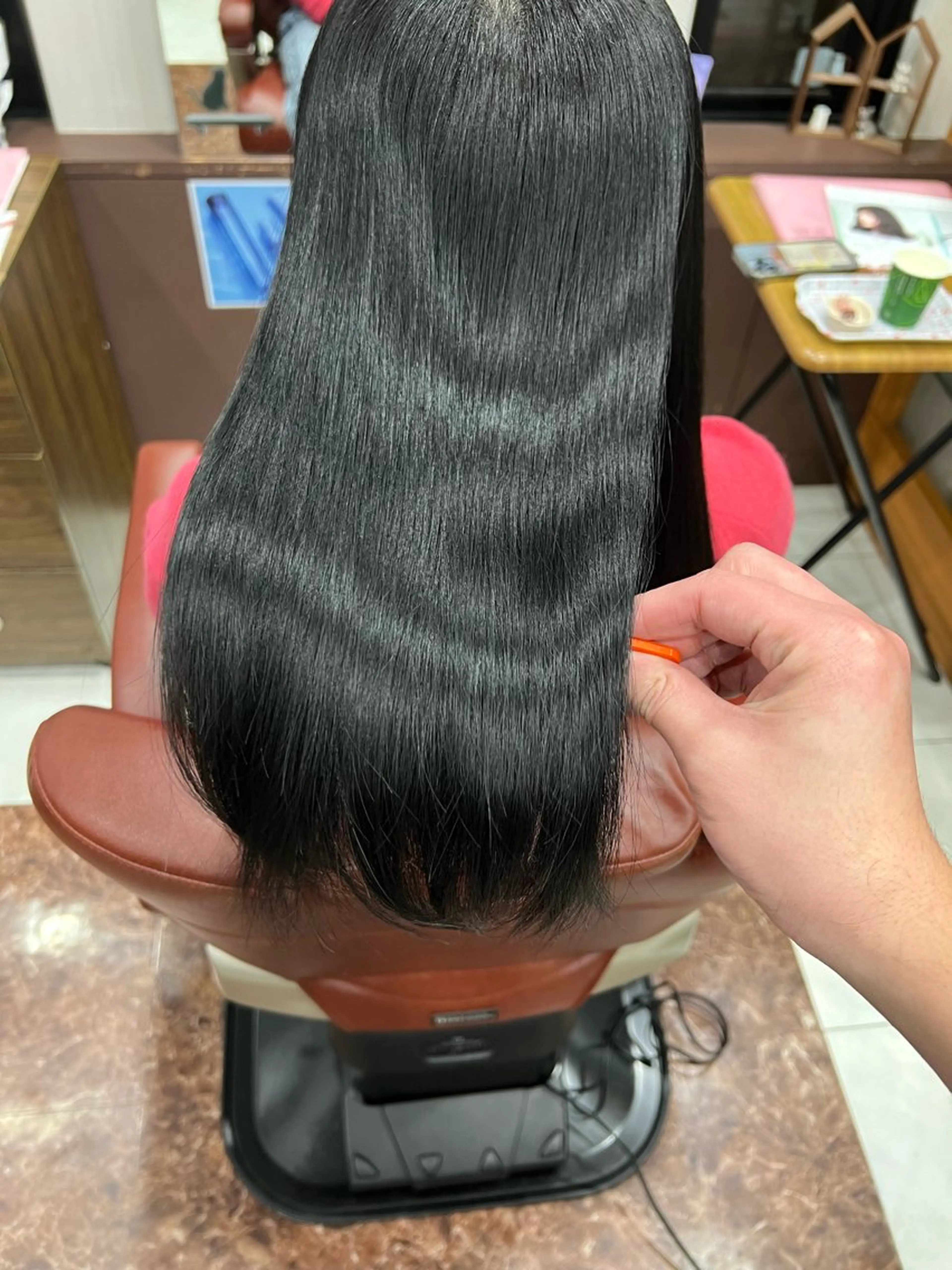 セミロング 髪質改善 トリートメント 藤田 竜成のヘアスタイル