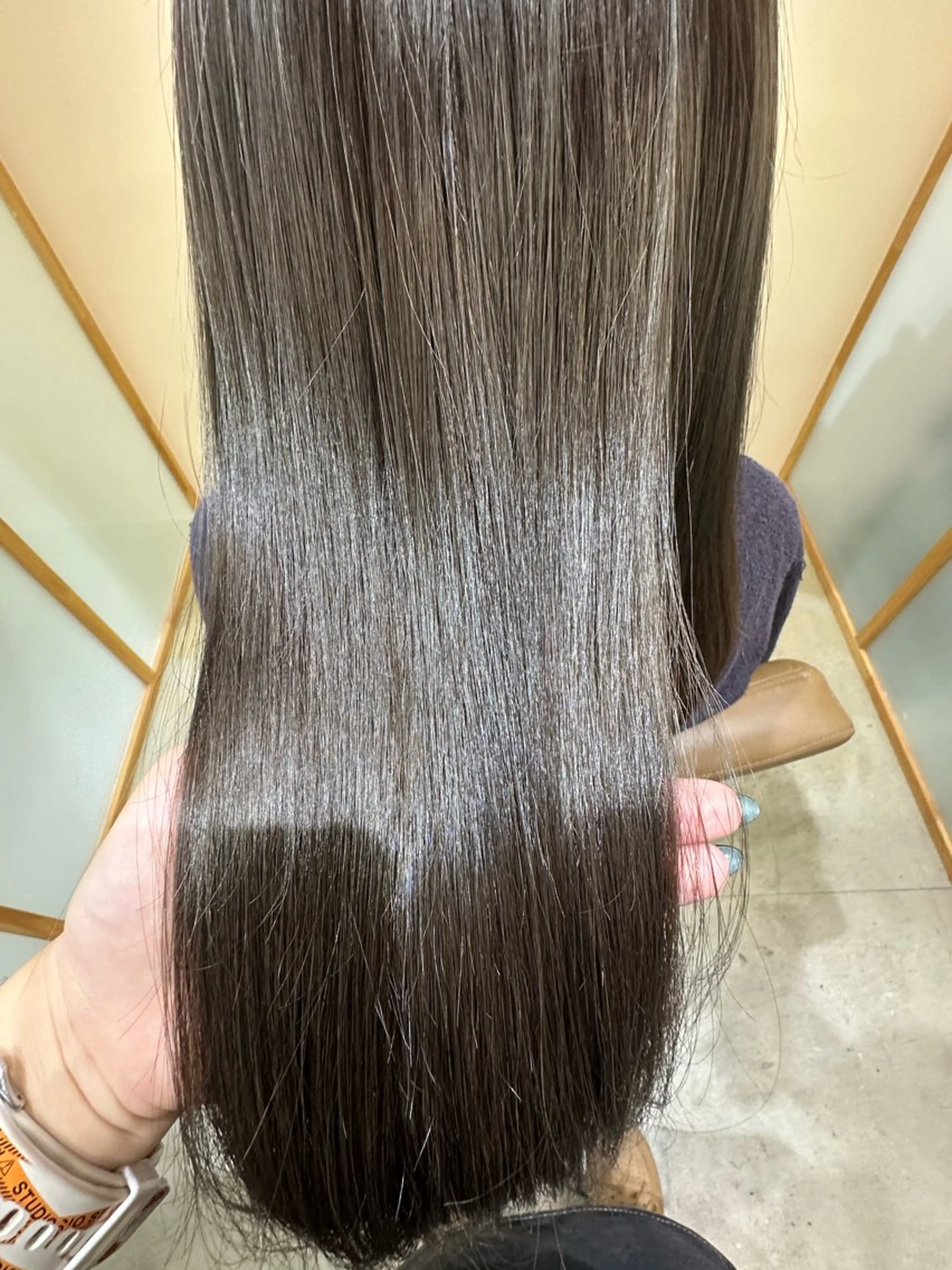 セミロング ヘアカラー トリートメント ౨ৎ︎Zina 川口 KIRARI౨ৎのヘアスタイル