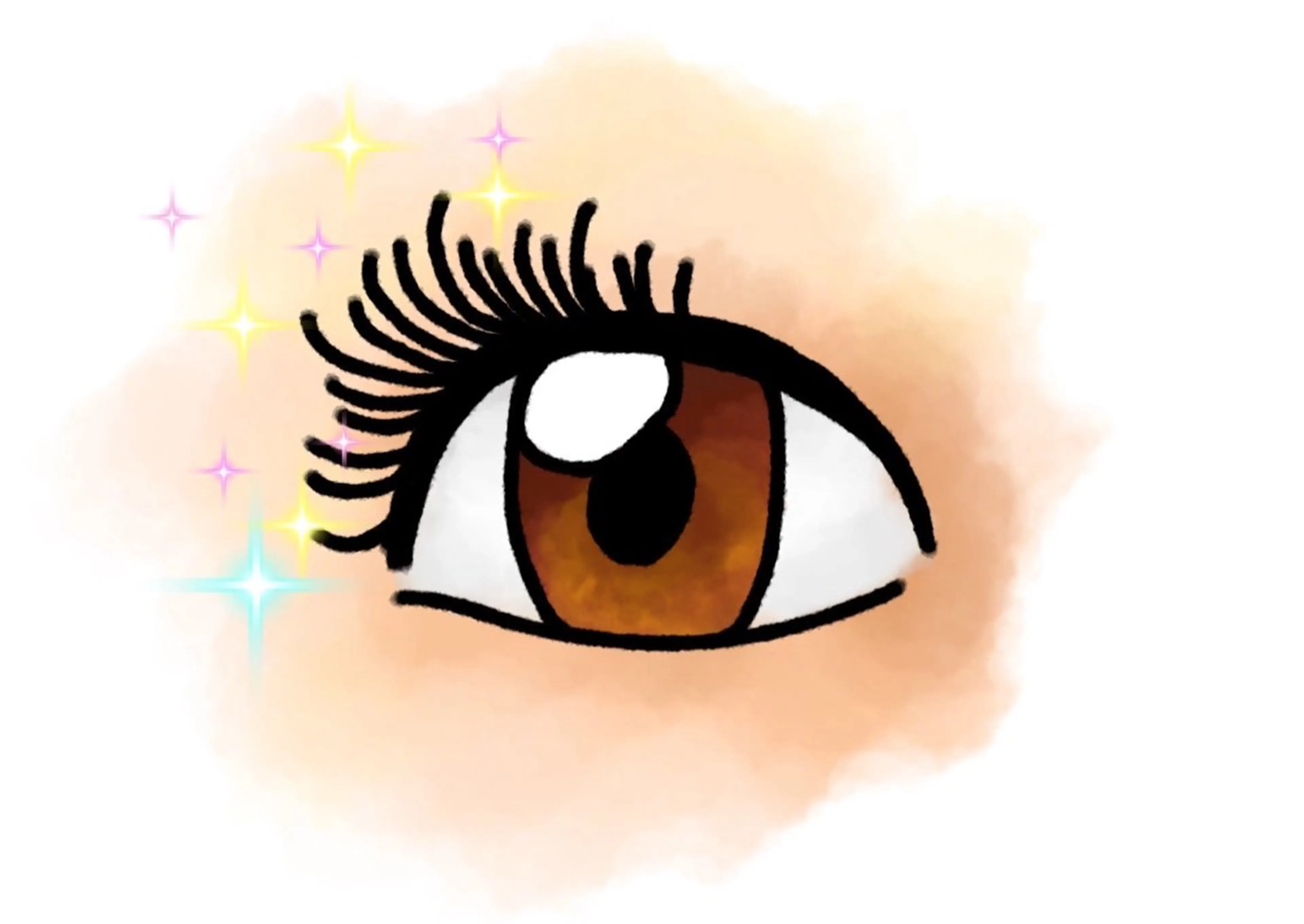 ワンホン風つけ放題（シングルのエクステで、長いのと短いのを組み合わせて付けます）の写真