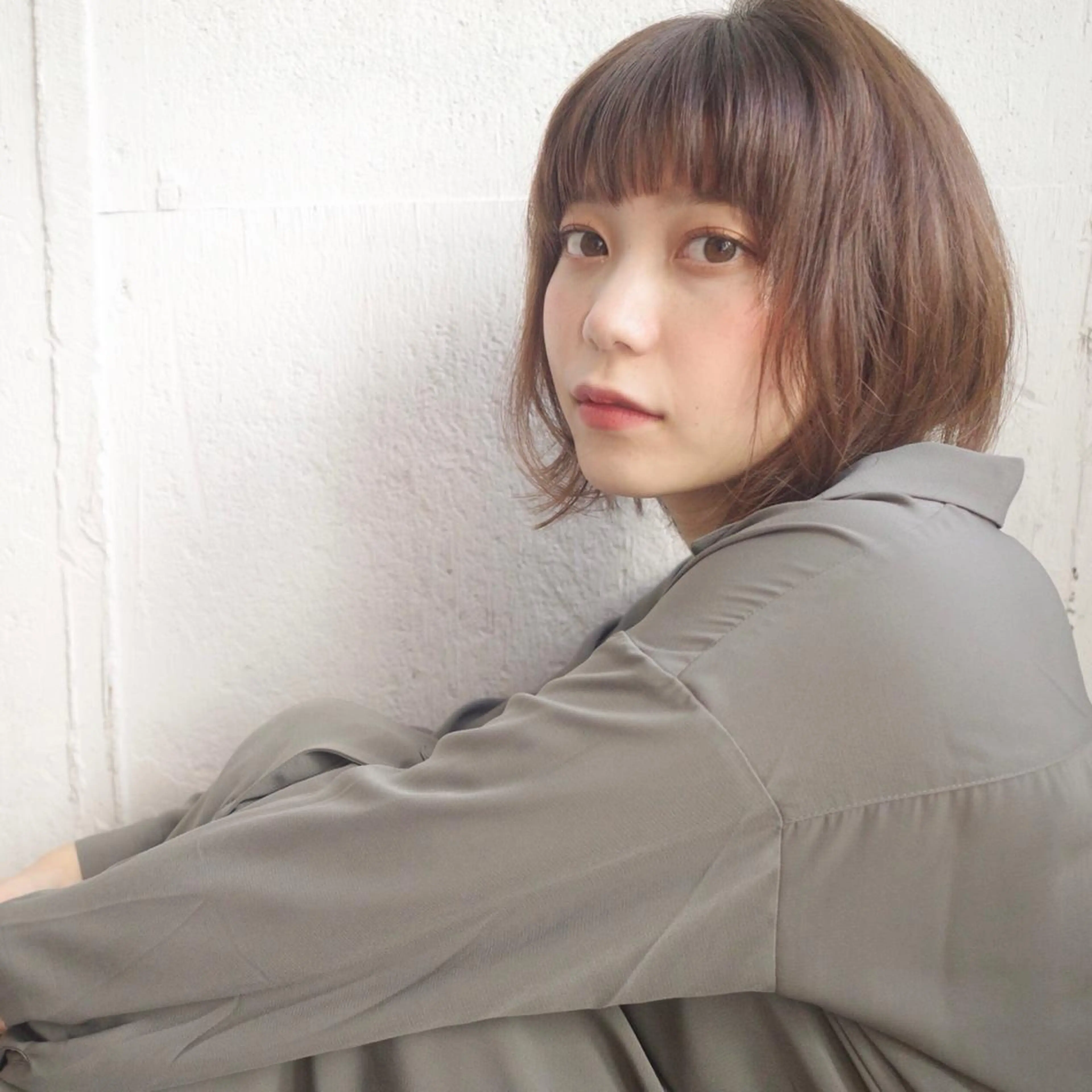 ミディアム カラー ブラウンカラー ヘアカラー トリートメント ふくだ りさ【ciAo!】のヘアスタイル
