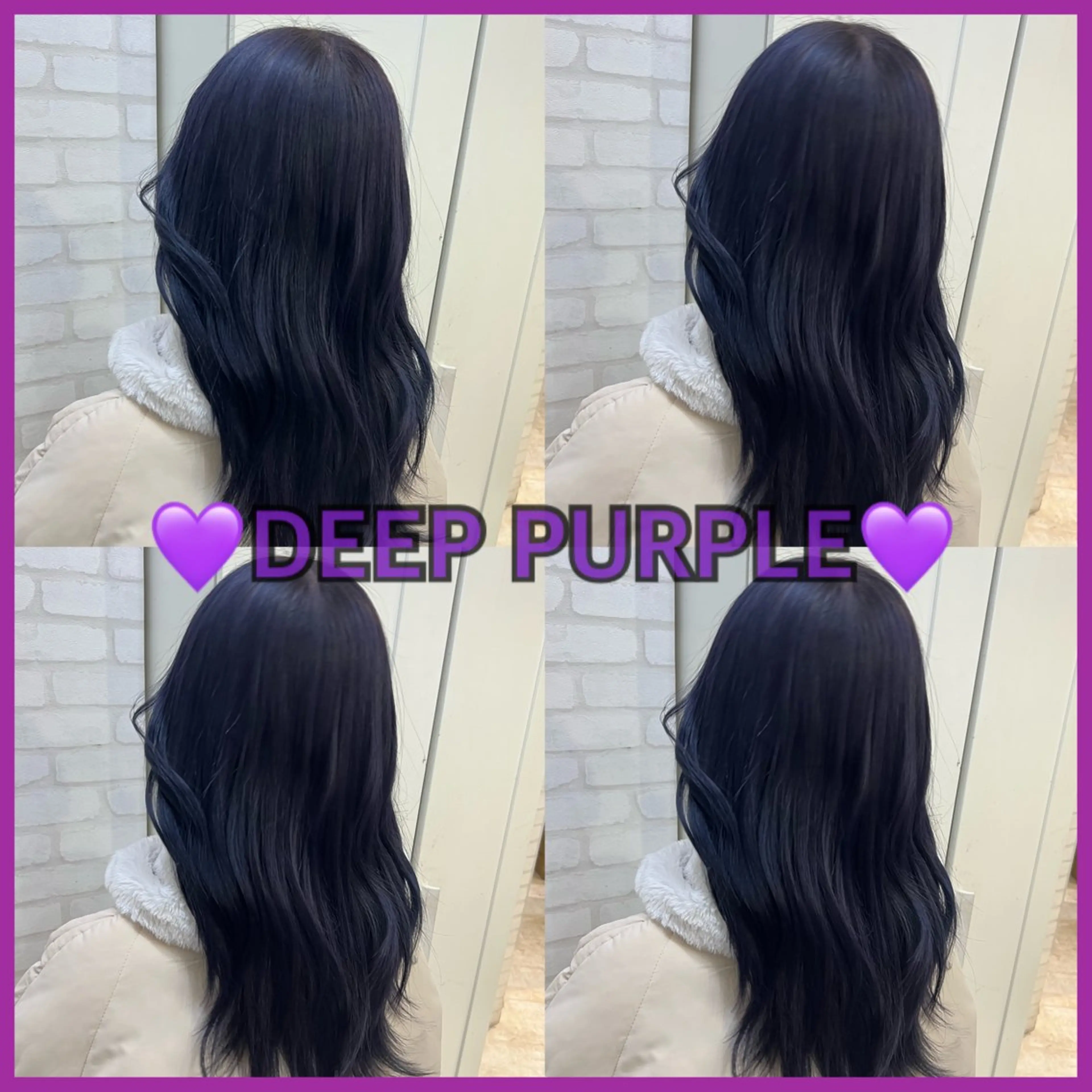 ロング カラー パープルカラー ヘアカラー エクステ 🦋エクステ🦋 TOMOKAのヘアスタイル