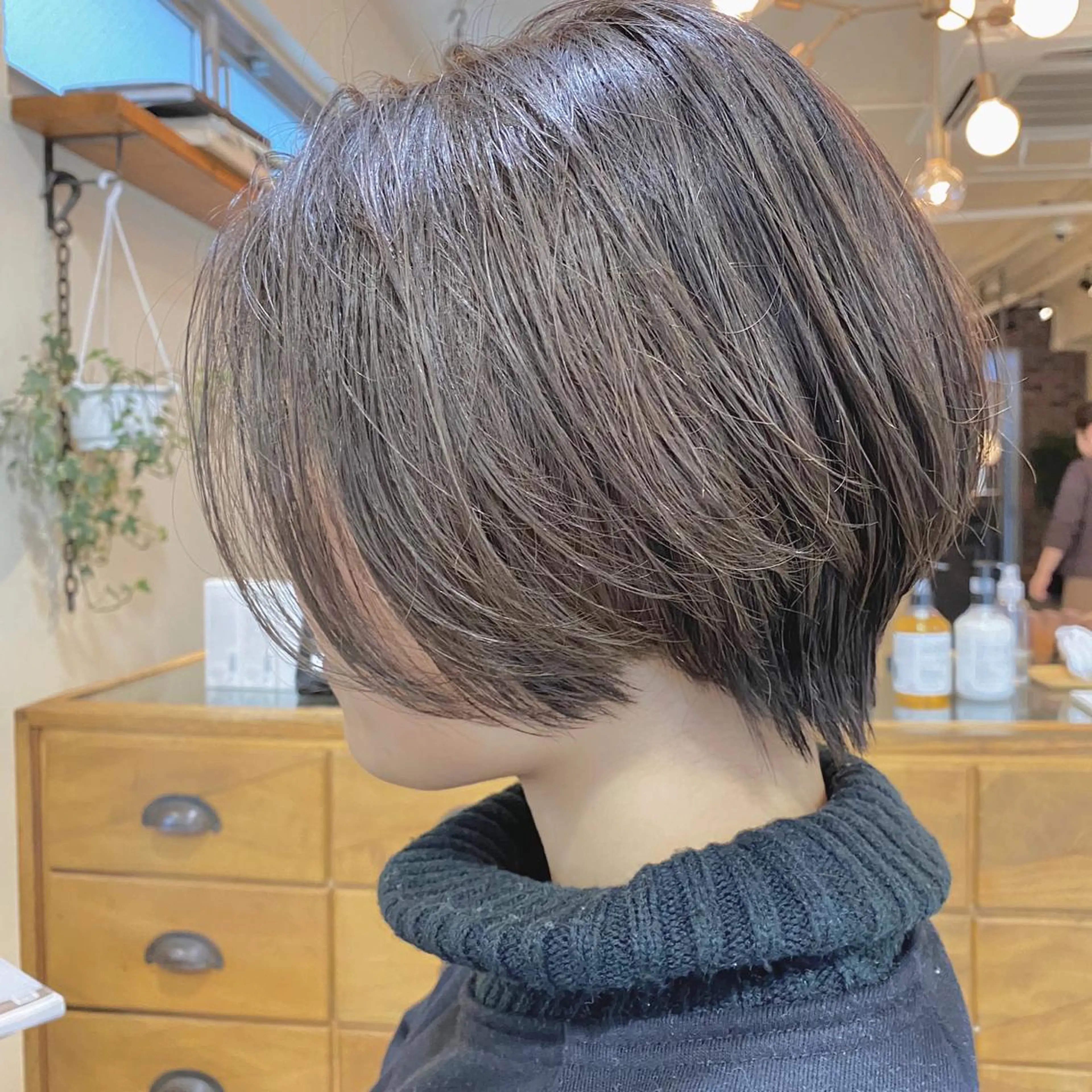 ショート カラー パーマ 【ダメージレス施術】 【透明感】北村 拓也のヘアスタイル