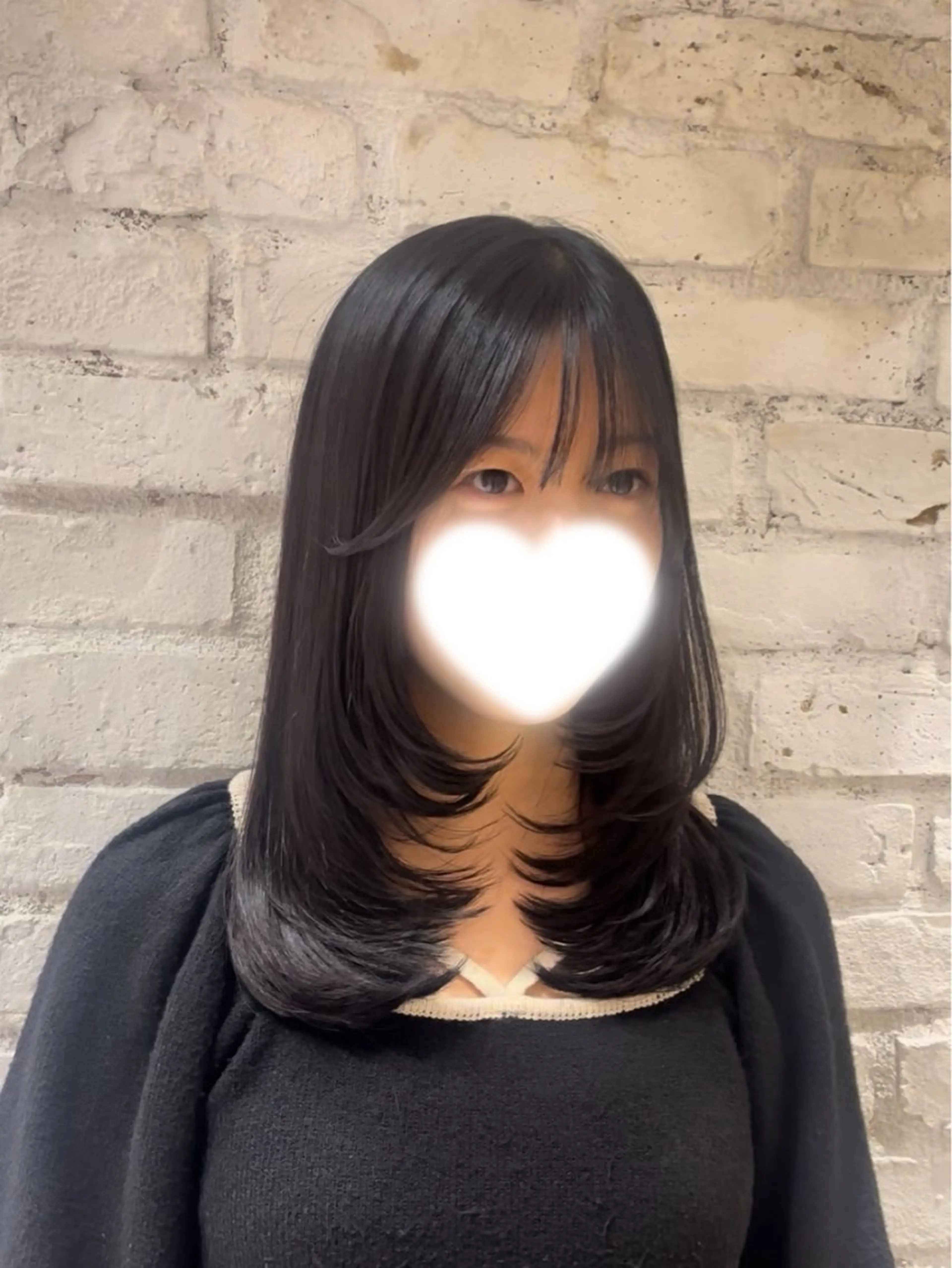 ミディアム レイヤーカット Luce大宮所属・Luce/ Ayakaのヘアスタイル