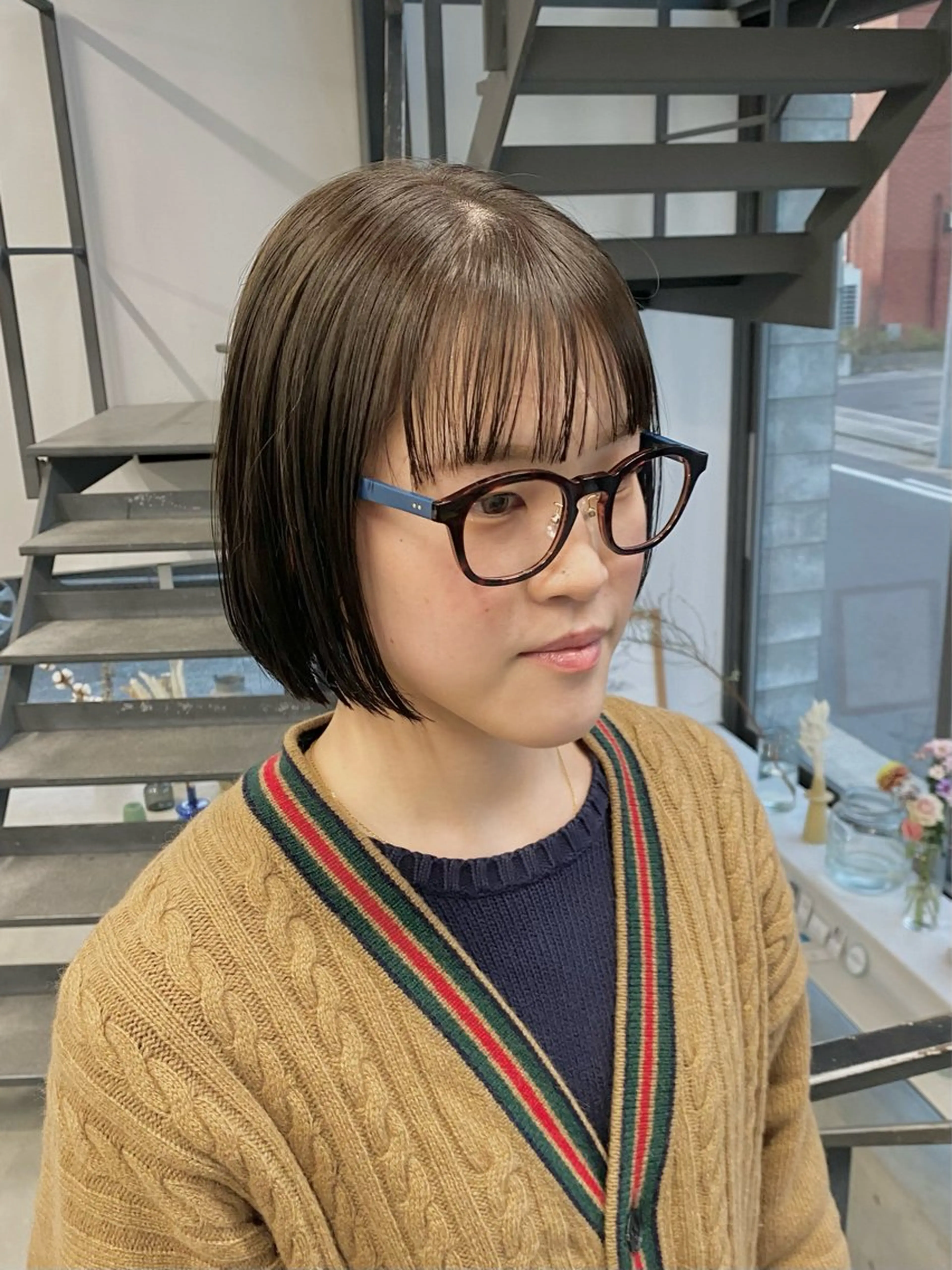 ショート カット ヘアカラー 仲村安葉/暖色 カラー/レイヤーのヘアスタイル