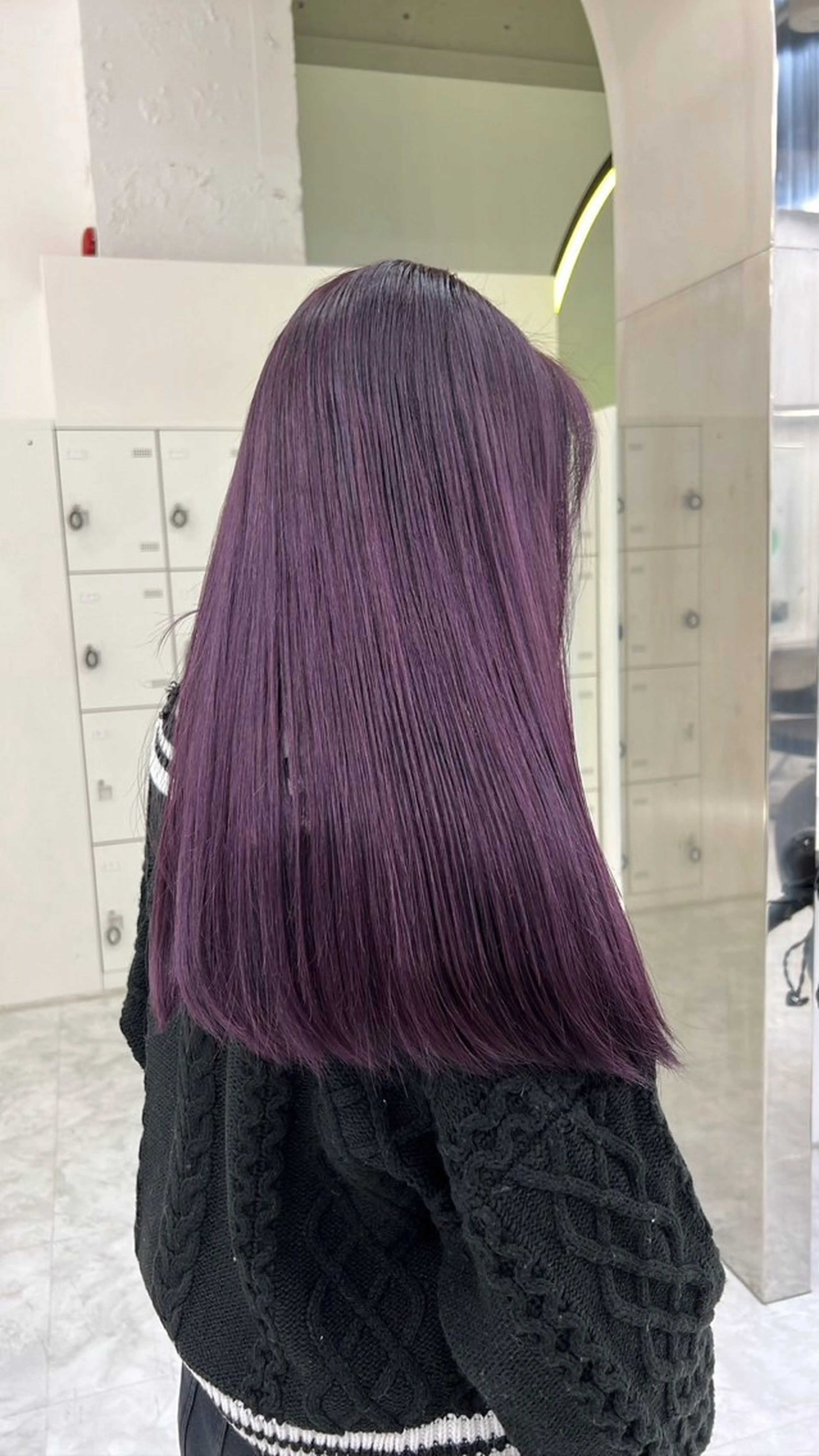 ロング カラー 岩元 心優のヘアスタイル