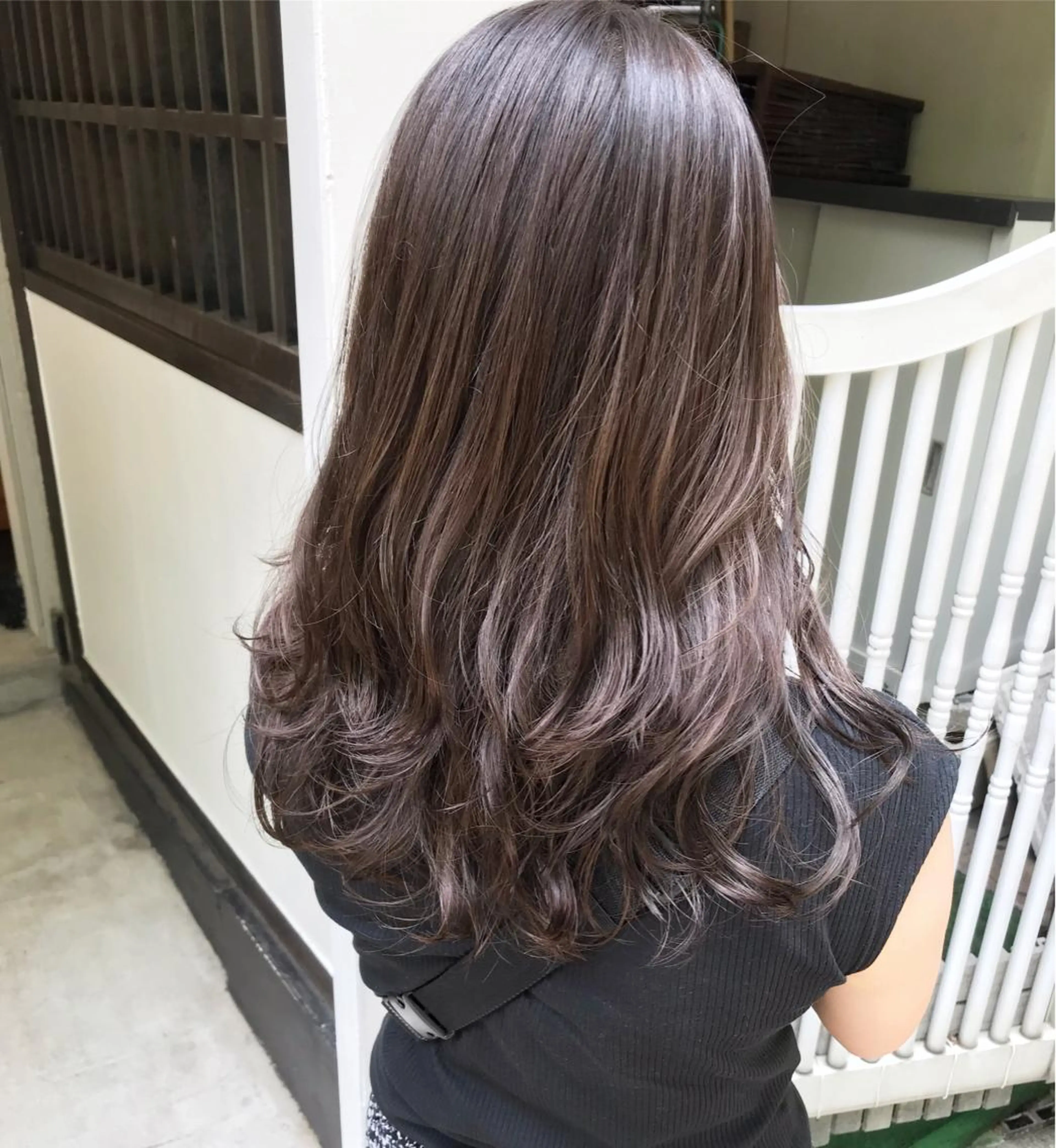 ロング カラー ヘアアレンジ 透明感カラー グレージュ イルミナカラー Satsuki ✂︎♡のヘアスタイル