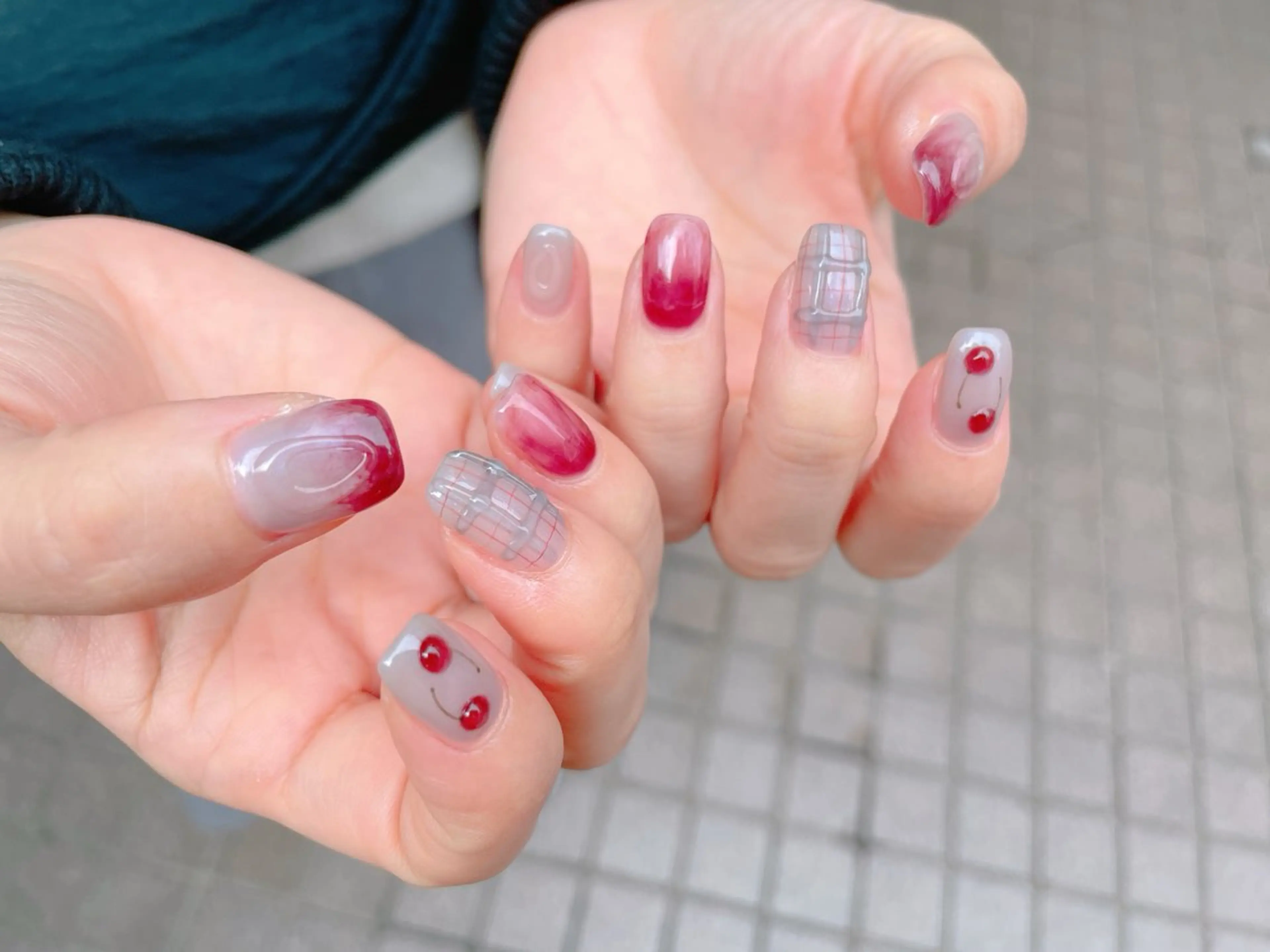 ネイル ジェルネイル ニュアンスネイル パラジェル 冬ネイル nailroom OHANA🌴のネイルデザイン