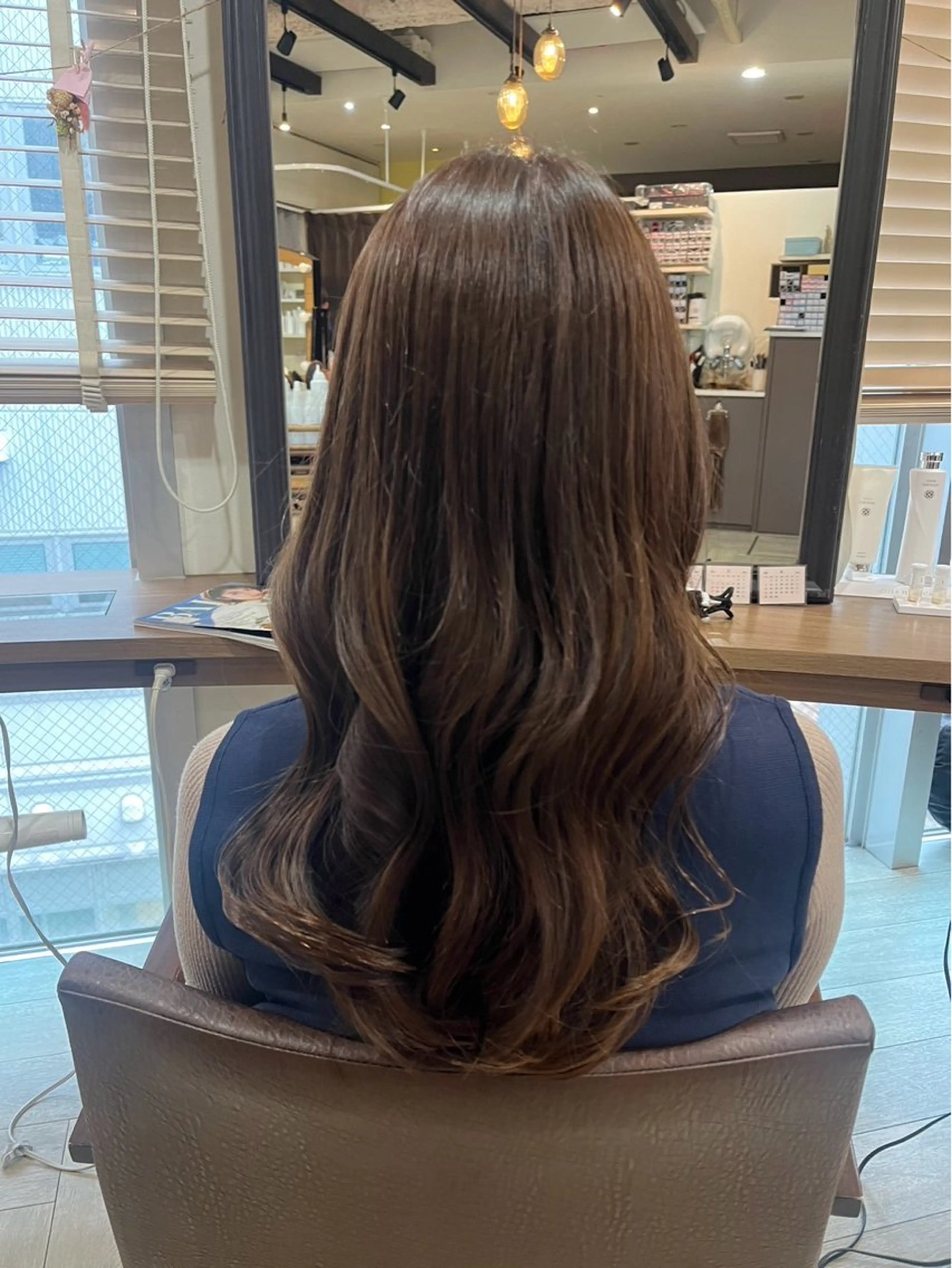 ロング カラー ブラウンカラー ヘアカラー Flower🌼藤田 陽華のヘアスタイル