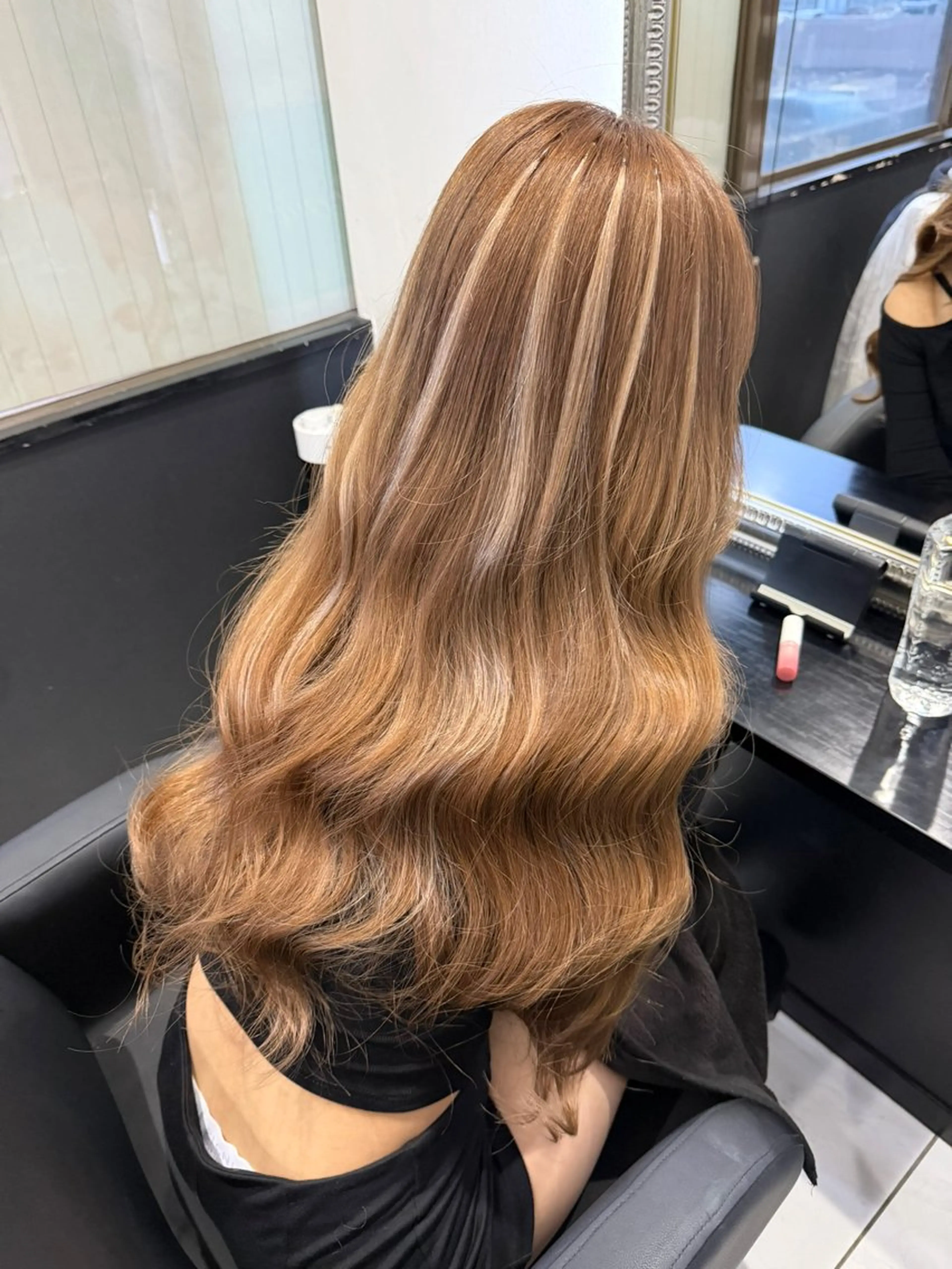 ロング カット エクステ 長田 麻友子のヘアスタイル