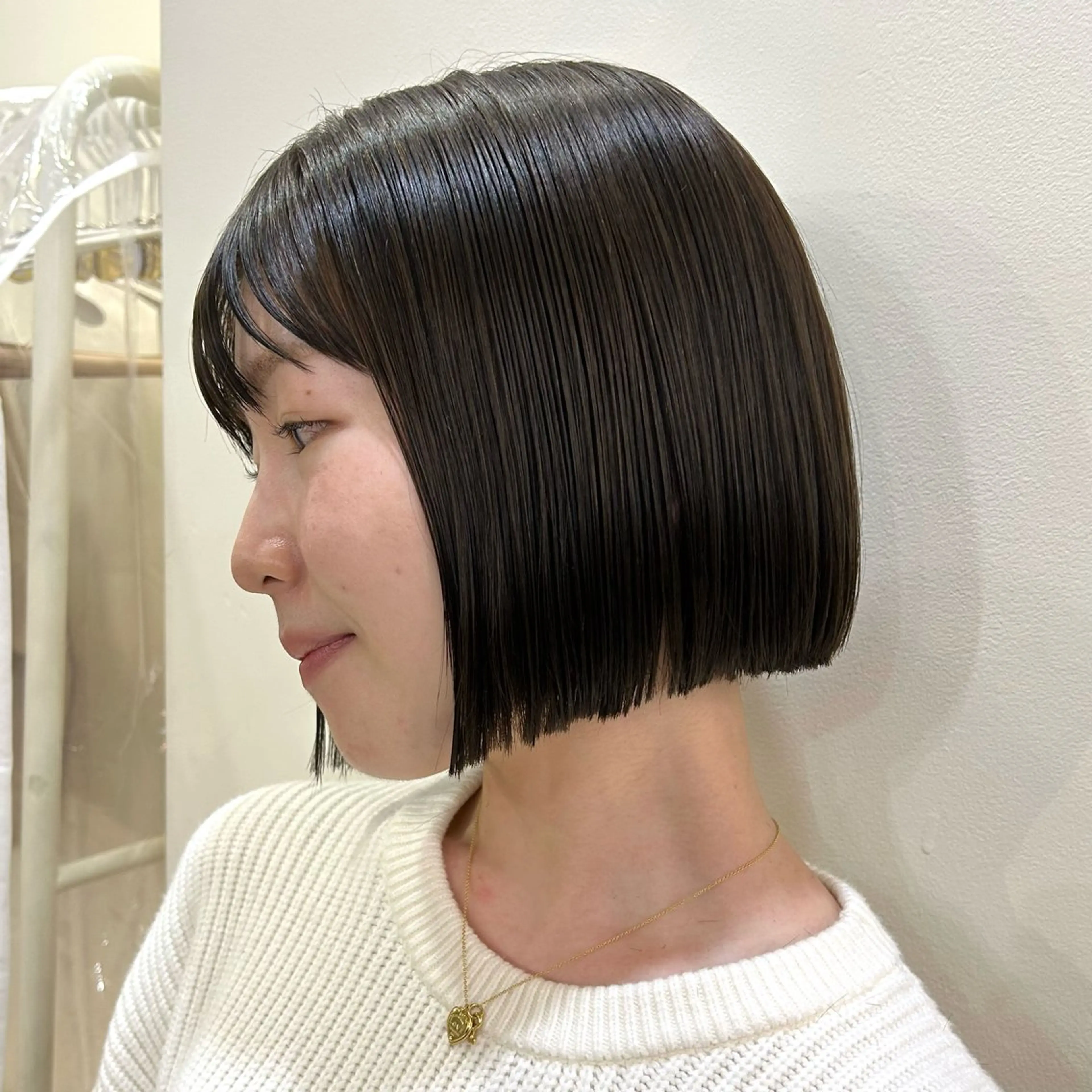 ショート ボブ ベージュ/透明感/ レイヤー/あやか💕のヘアスタイル