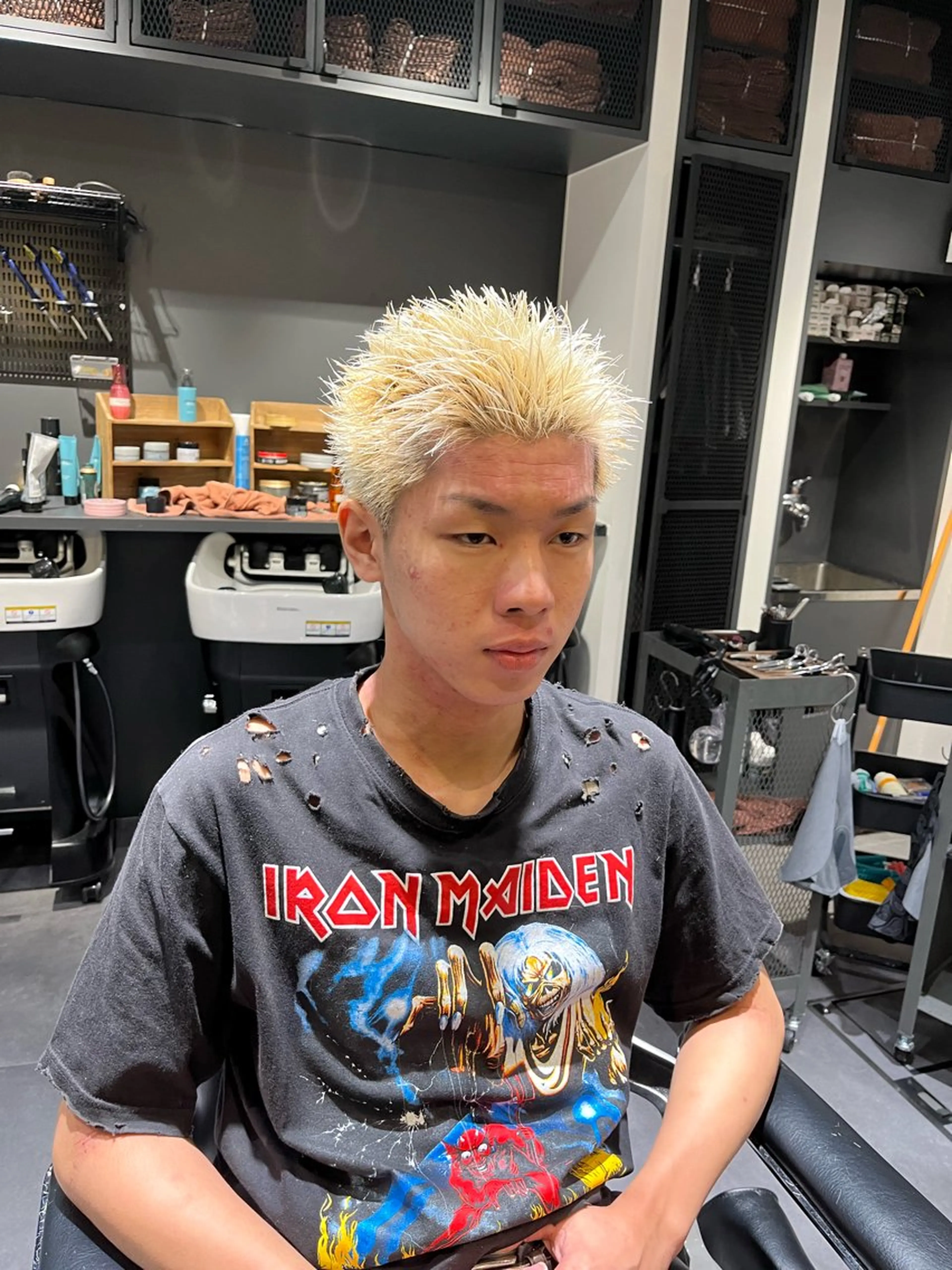 カラー メンズ ヘアカラー 細野 拓也のヘアスタイル