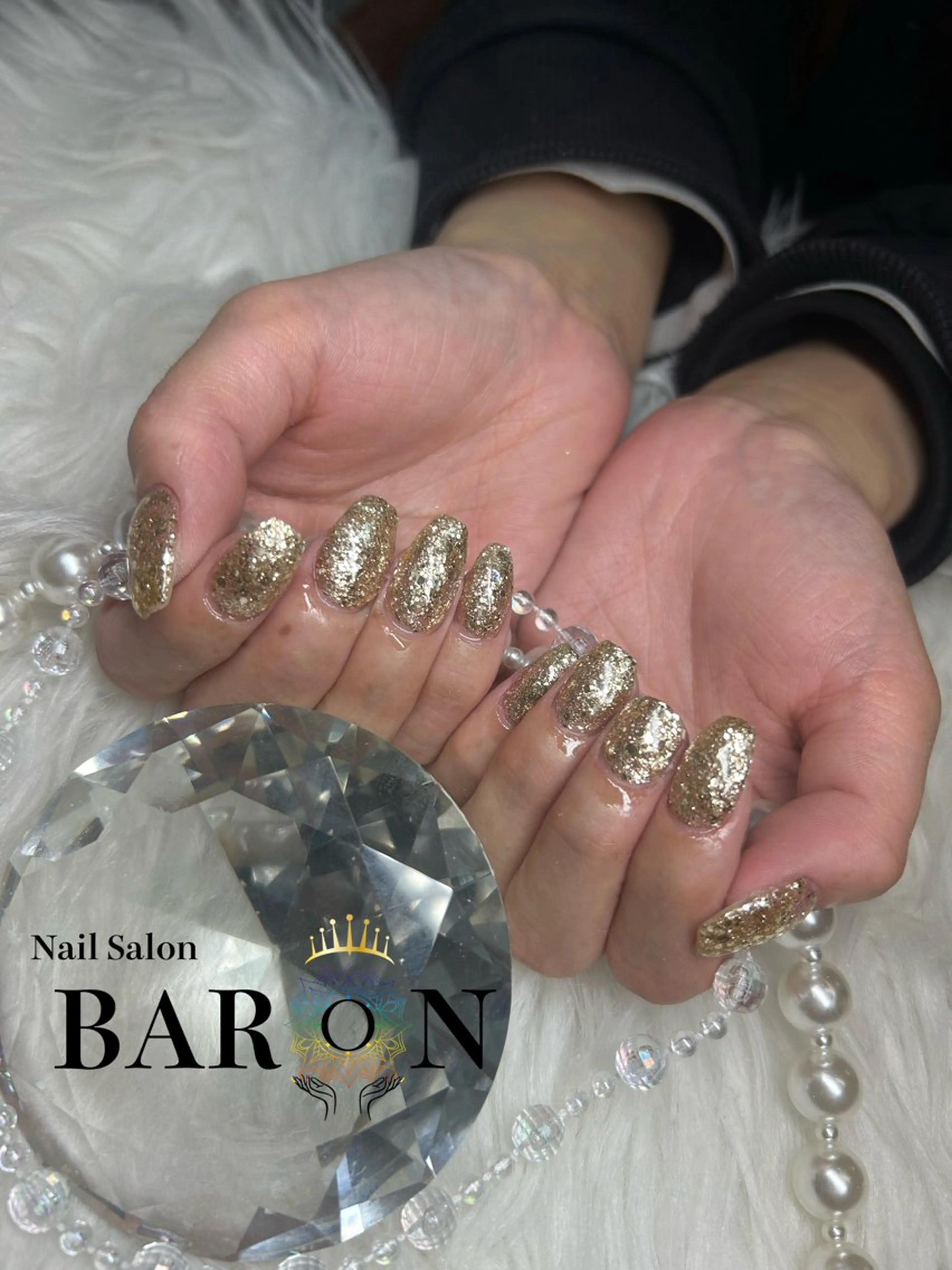 ネイル ラメ(グリッター) BARON AIMIのネイルデザイン