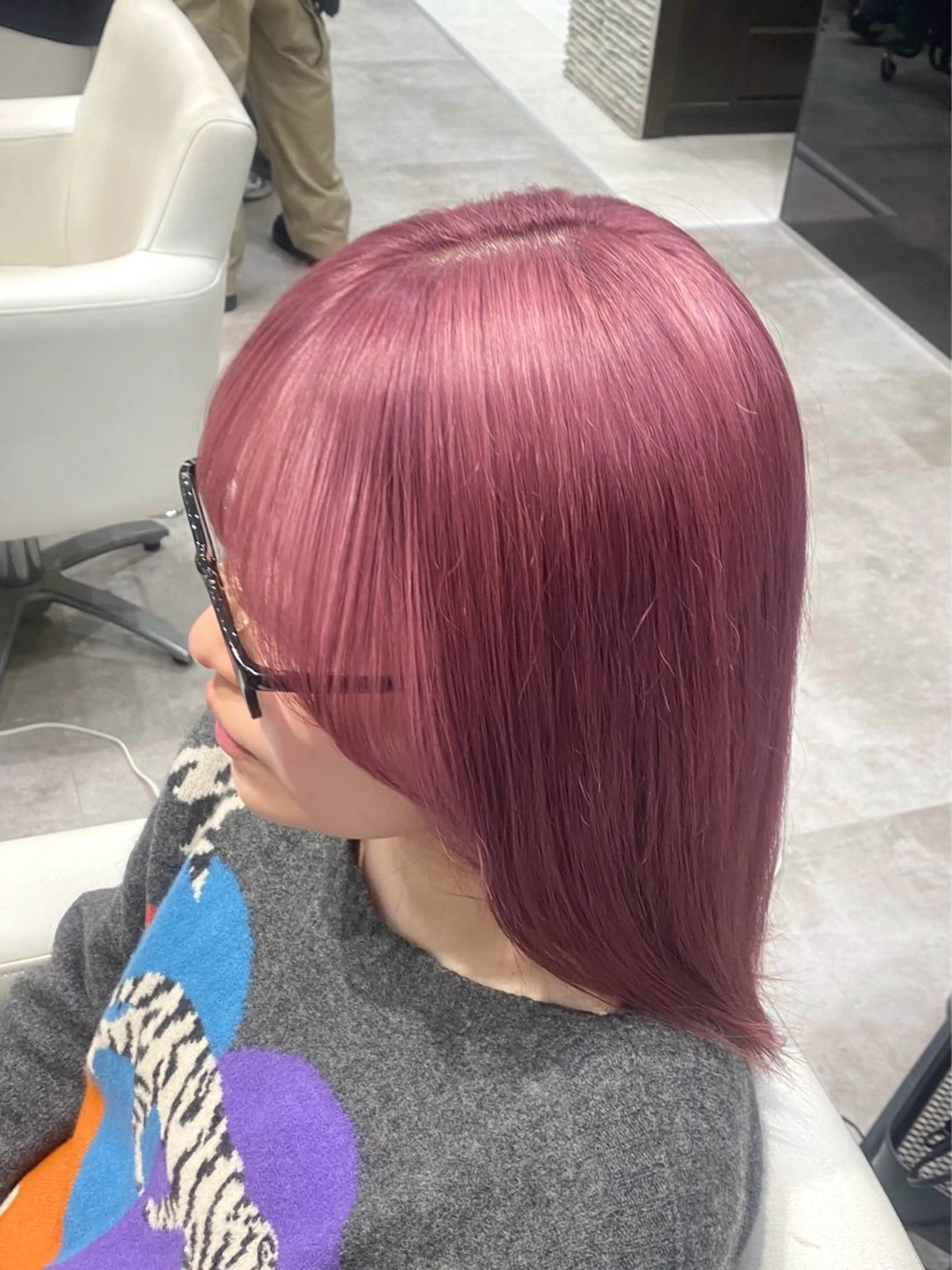 カラー ブリーチ ピンクカラー 透明感カラー/髪質 改善🎀suzukaのヘアスタイル