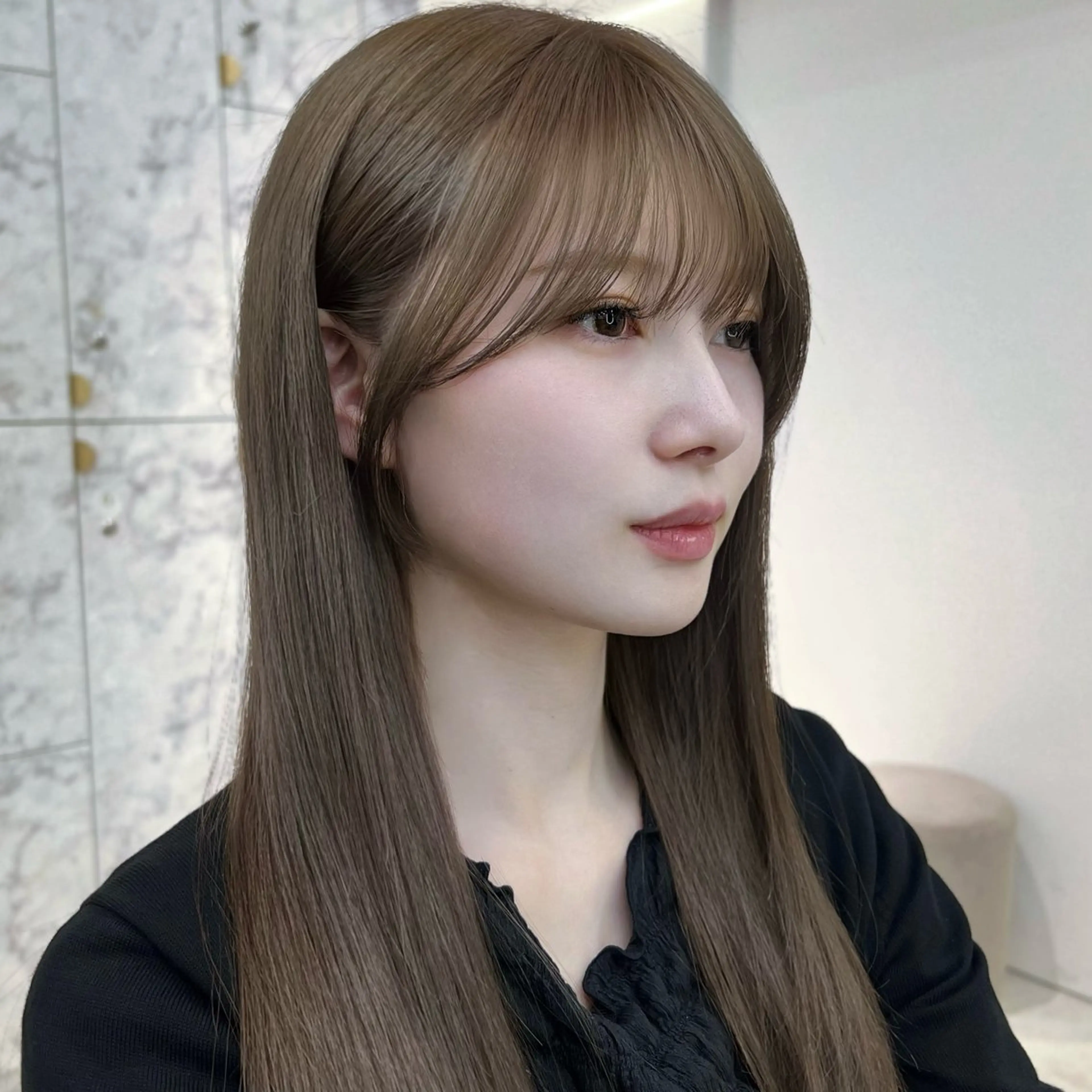 ロング カラー 韓国風ヘア トリートメント カット ヘアカラー トリートメント 🏅韓国ヘア/新宿/ レイヤー/KSukeのヘアスタイル