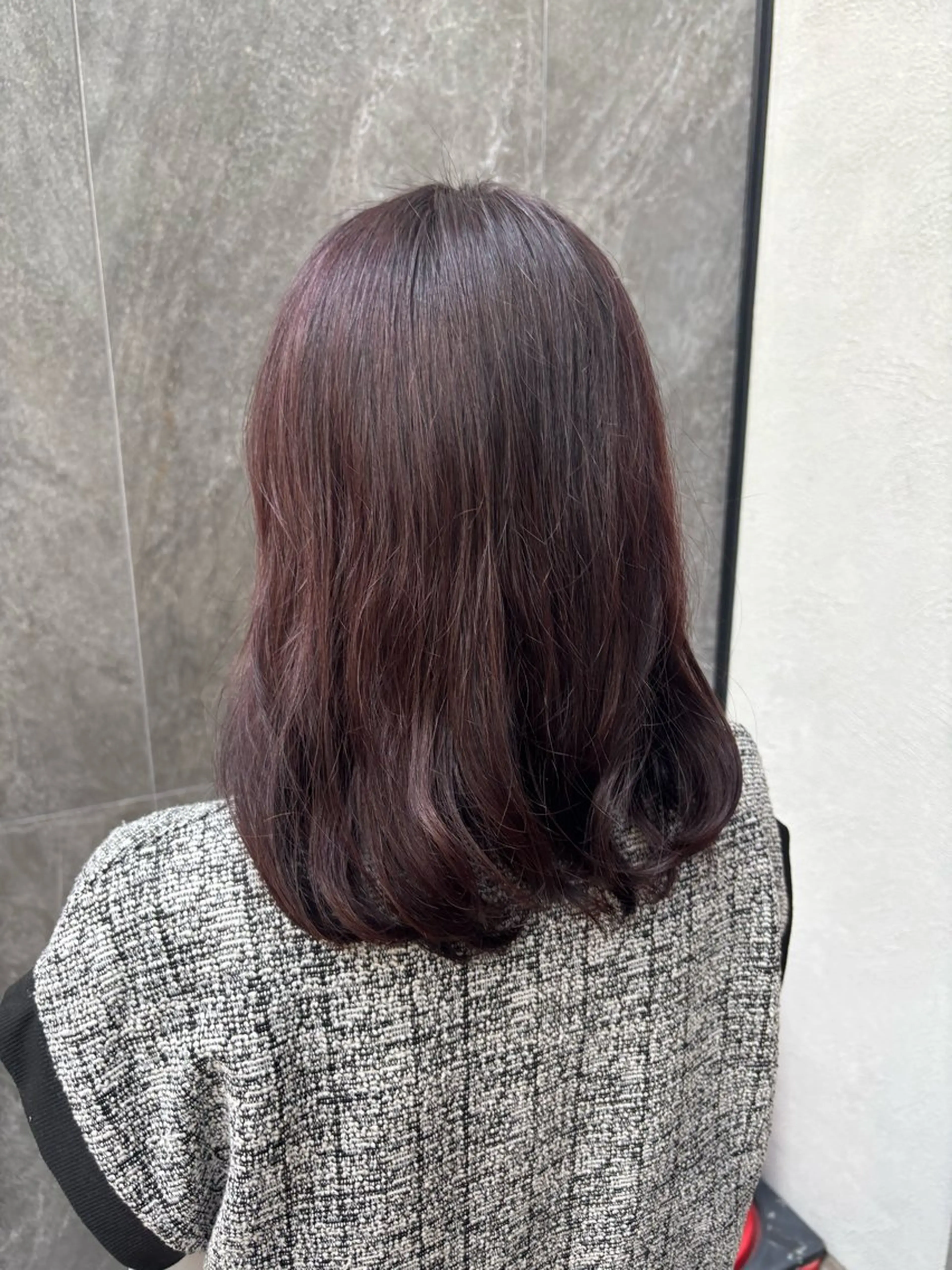 カラー ピンクカラー 石原 望来のヘアスタイル
