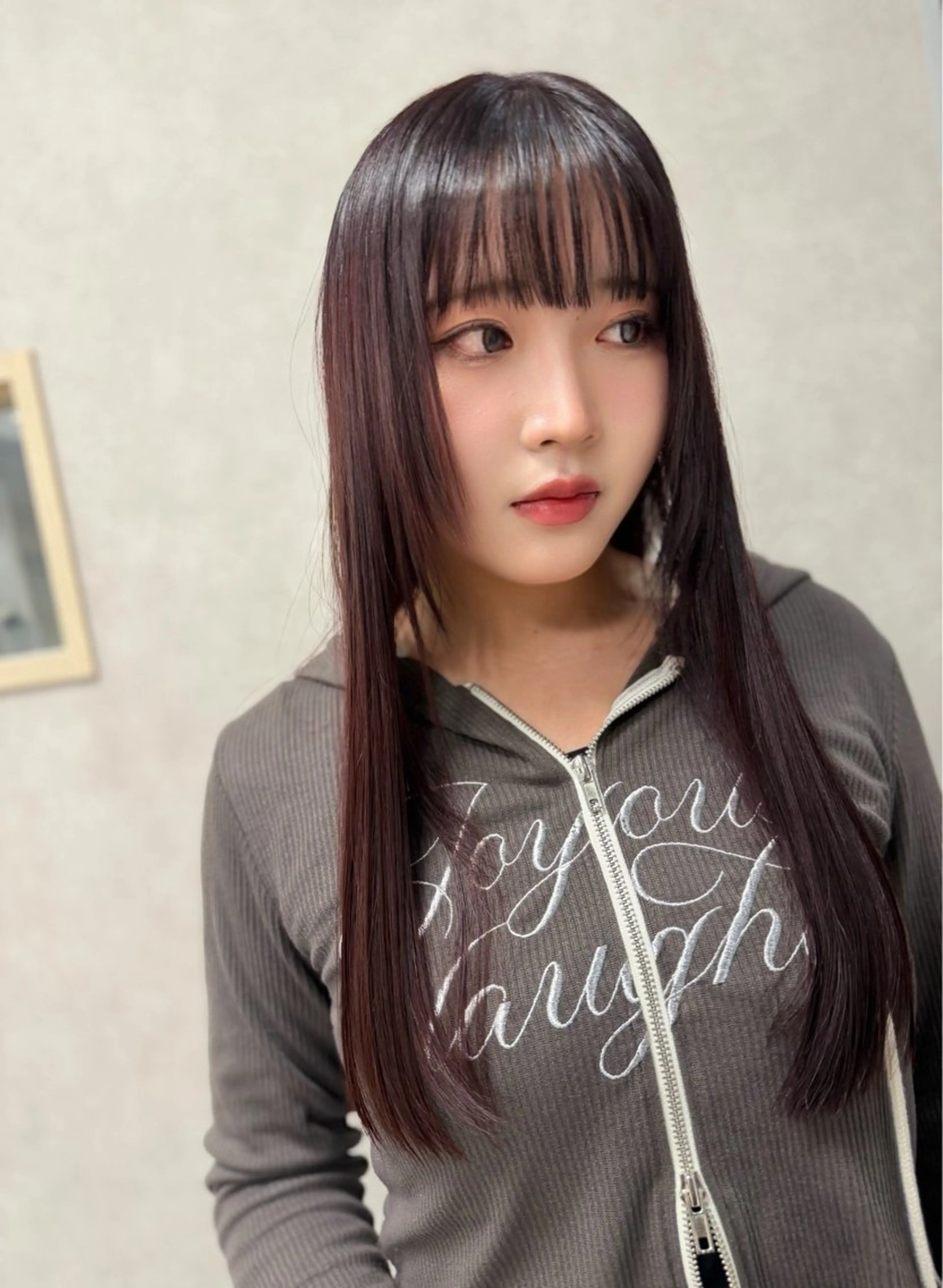 ロング カラー ヘアカラー トリートメント 髪質改善/縮毛矯正 /ブリーチ矯正/岡部のヘアスタイル