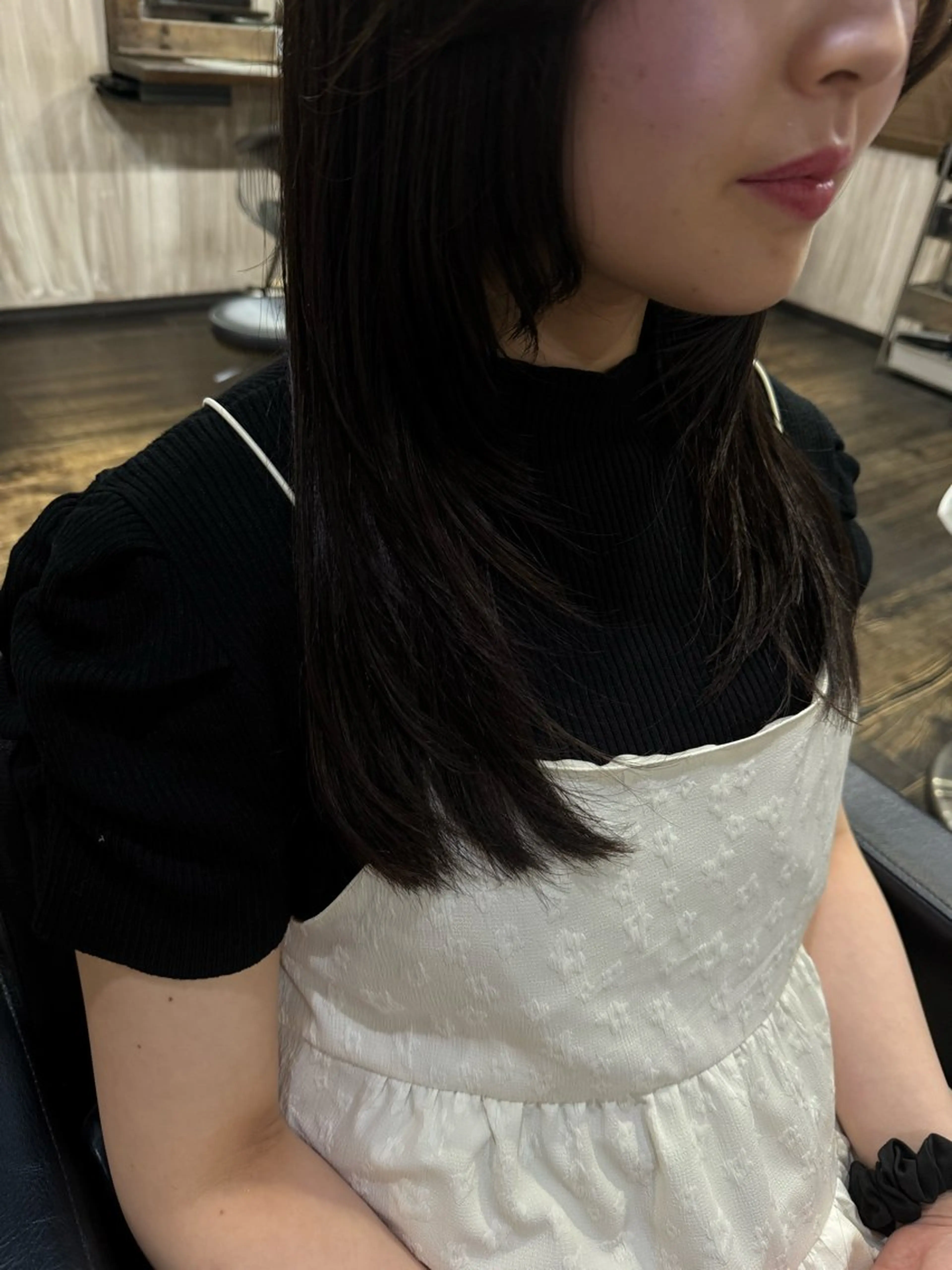 セミロング レイヤーカット M.Fe's はるな 🖤メンズカット募集のヘアスタイル