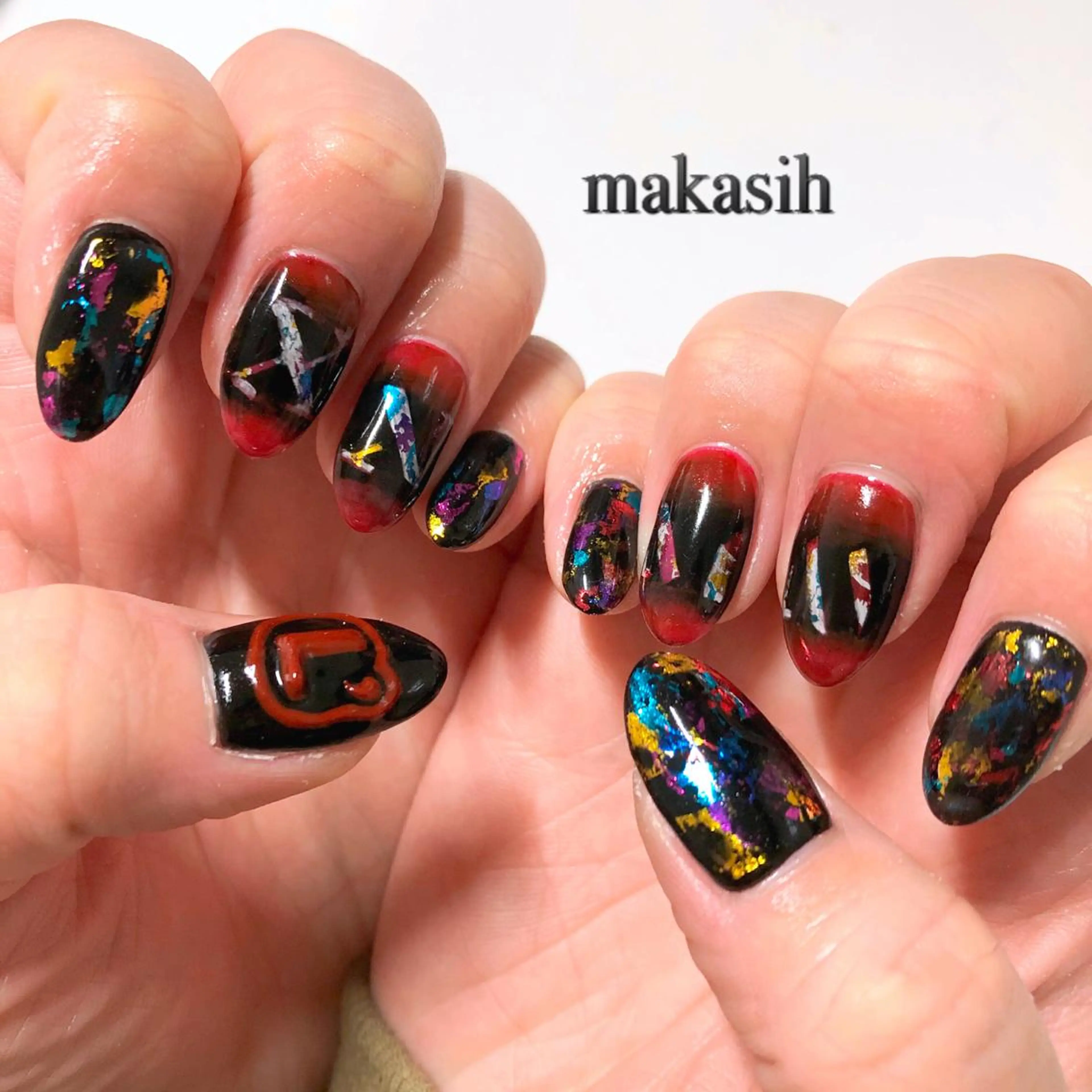 ネイル 赤色 濱田 美菜子のエステ・リラクイメージ