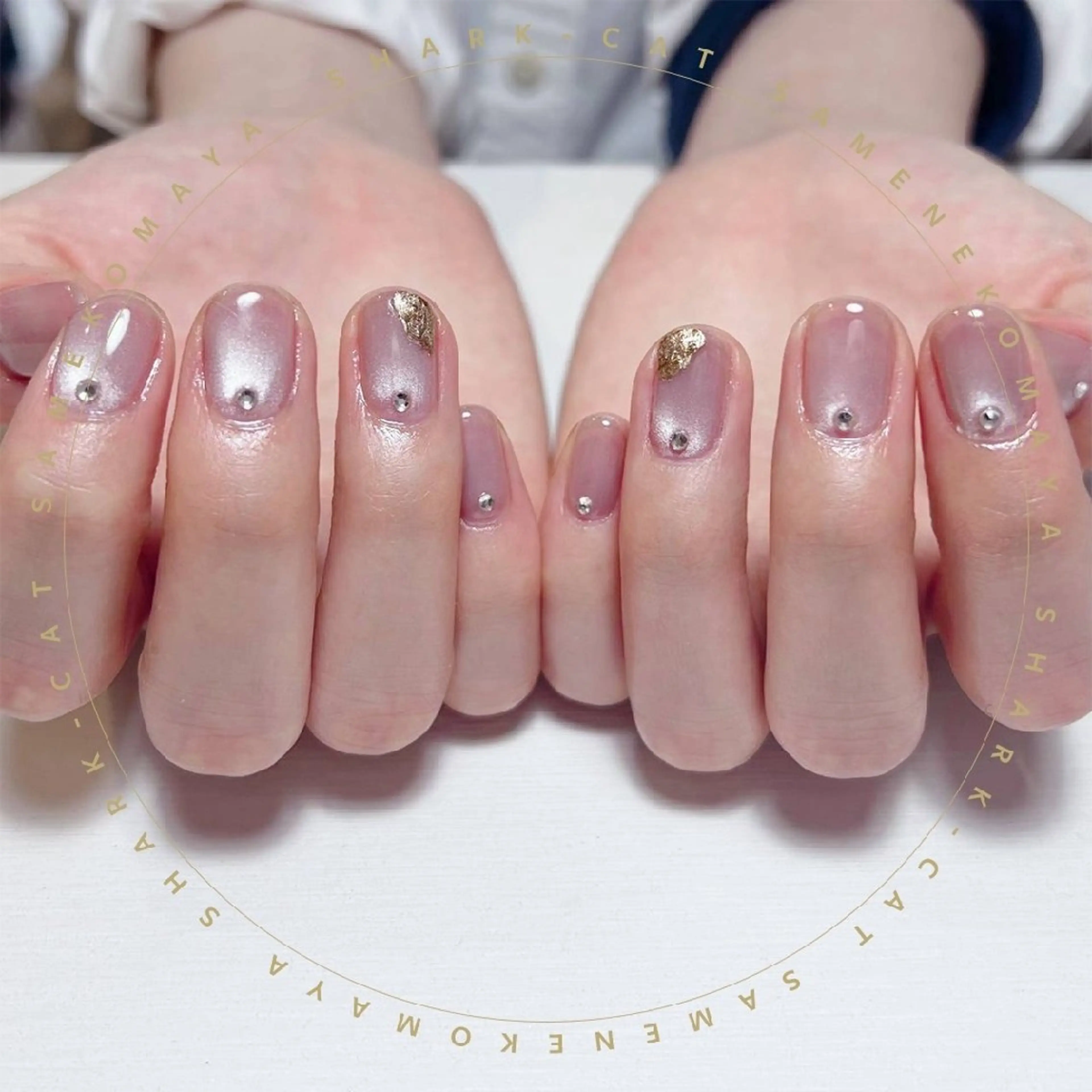 ネイル サメ猫 マーヤのネイルデザイン