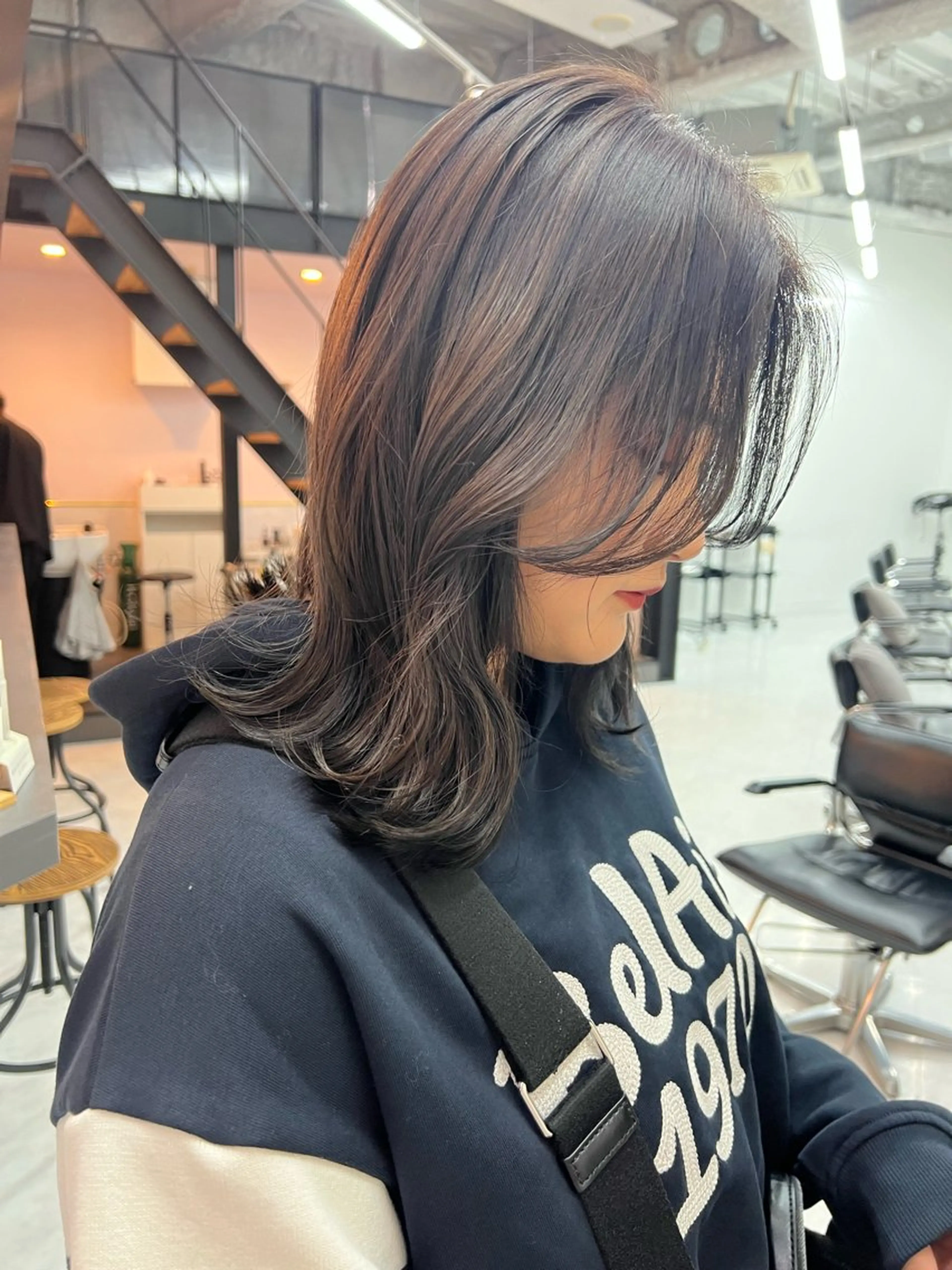 ミディアム カット ヘアカラー トリートメント 🌿大内雅斗 🌿韓国ヘアのヘアスタイル