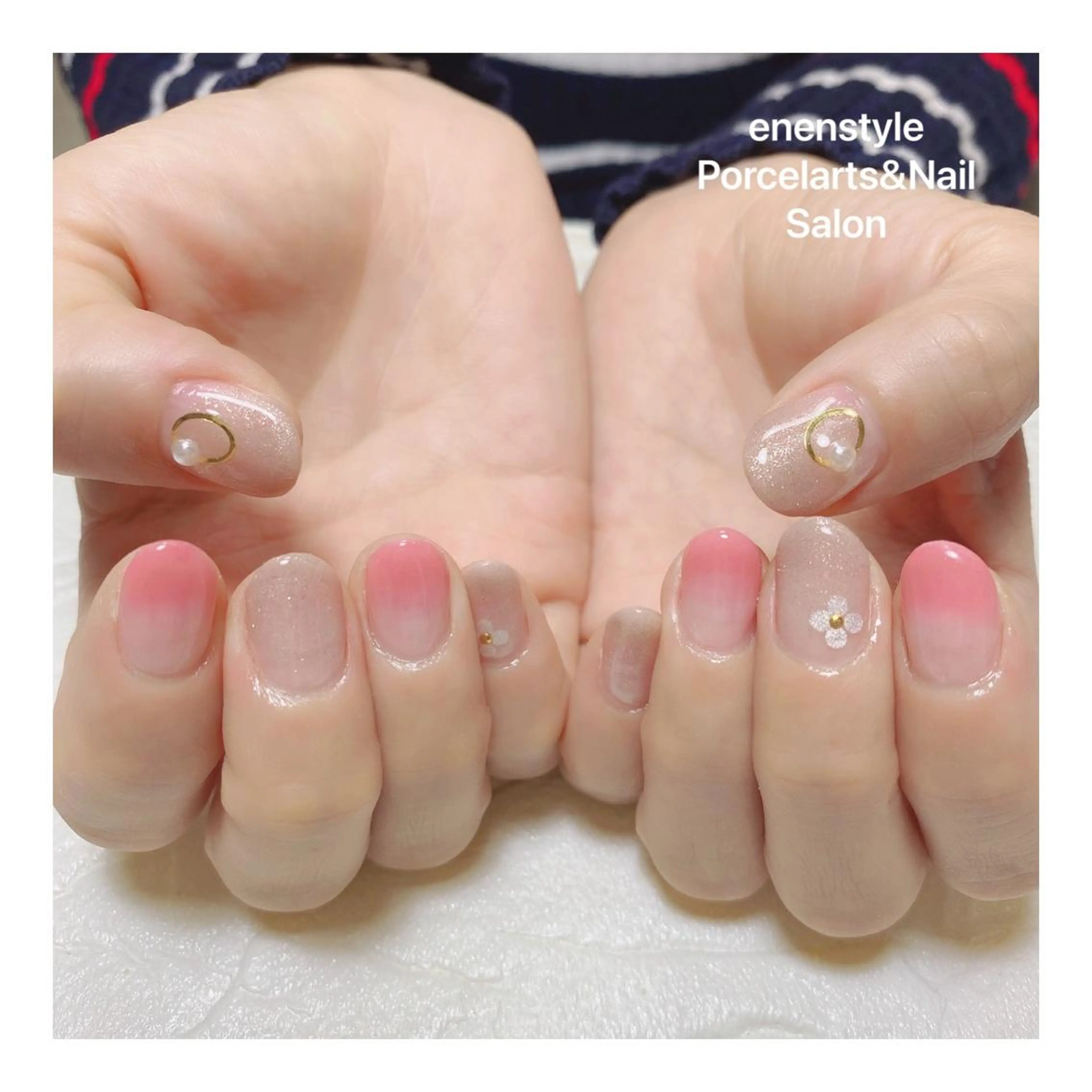 ショート ネイル ハンドネイル 👑enen style👑のネイルデザイン