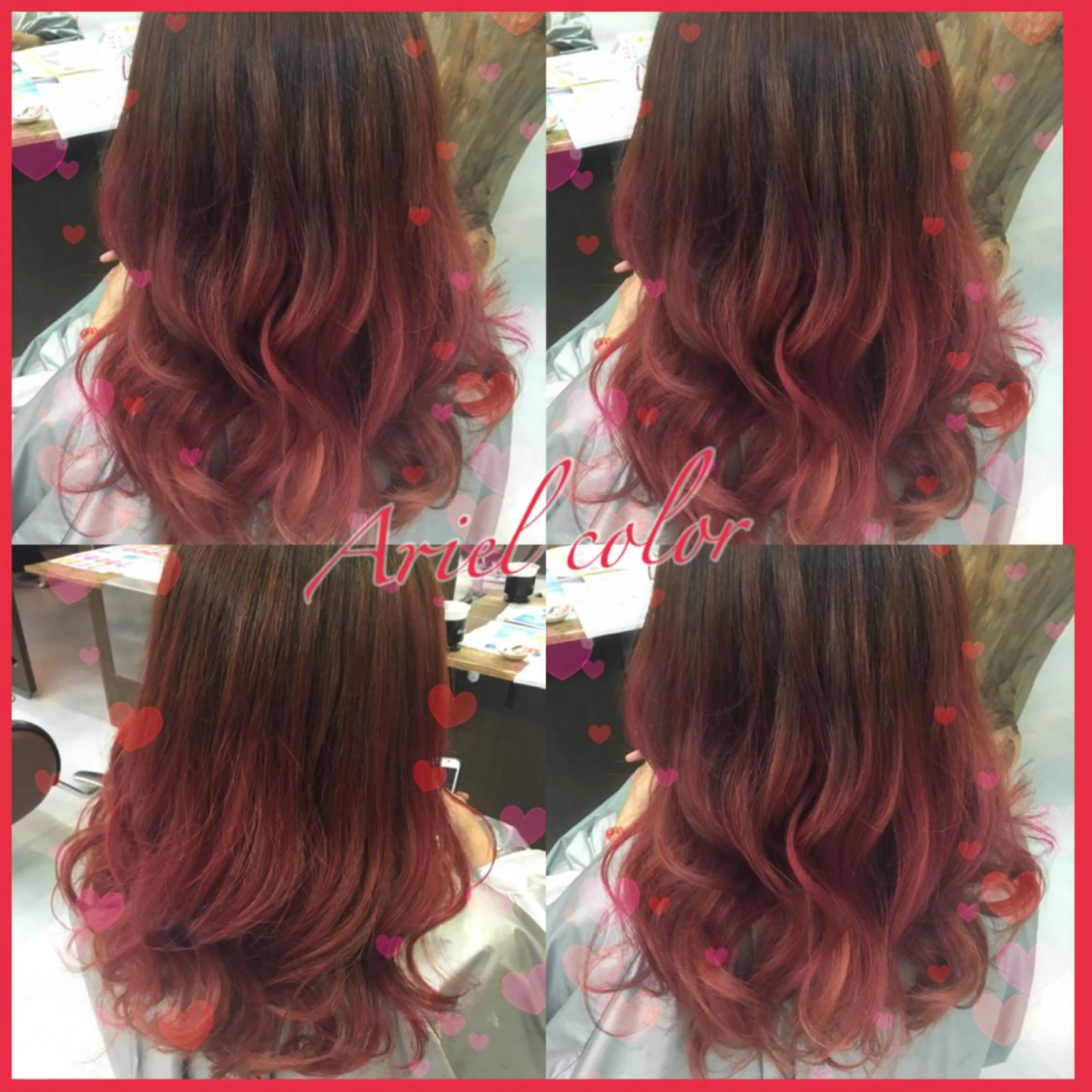 ロング カラー ブリーチ グラデーションカラー 韓国ヘア得意❤︎森澤 悠佳のヘアスタイル