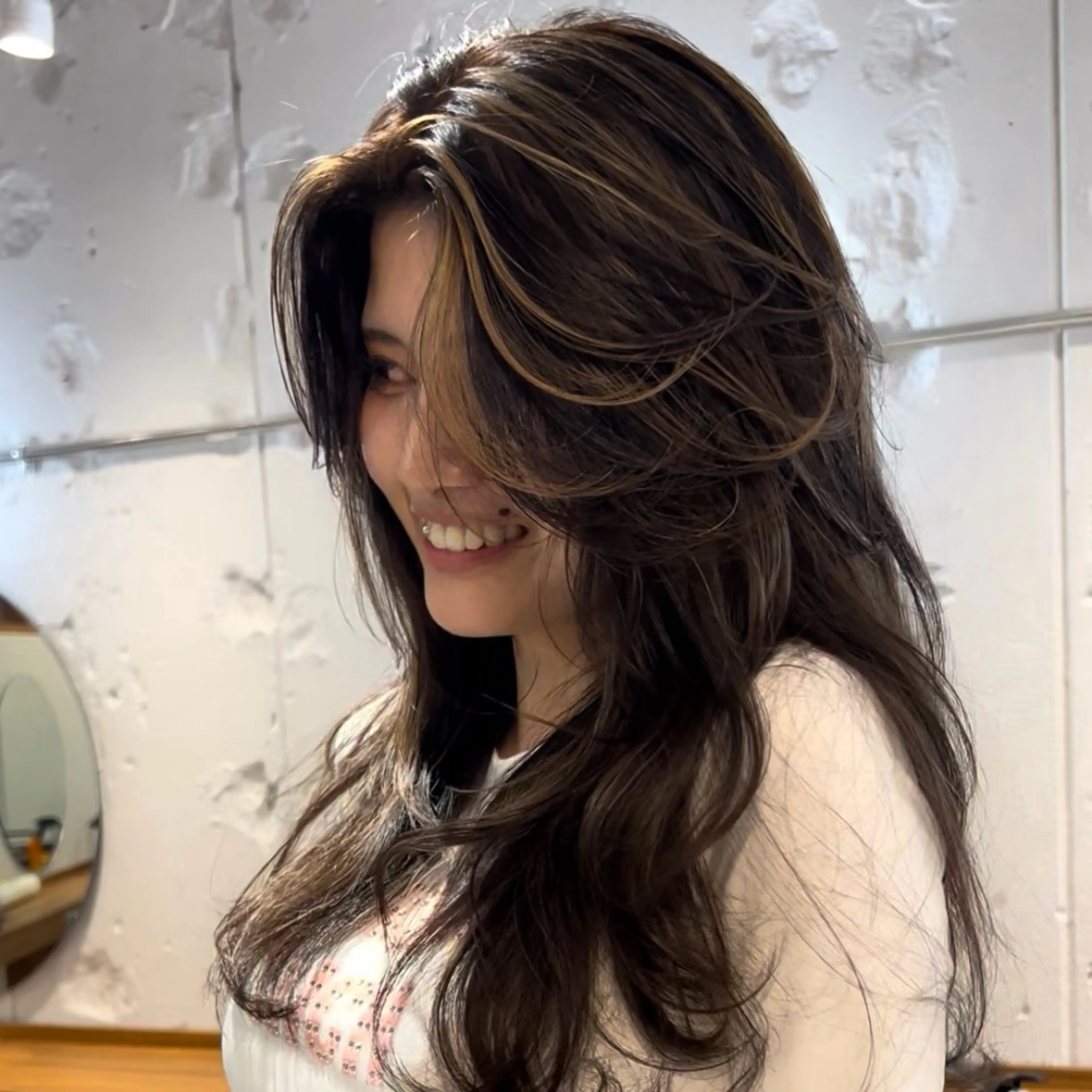 ロング カラー カット ヘアカラー EIGHT/ satone🩵のヘアスタイル