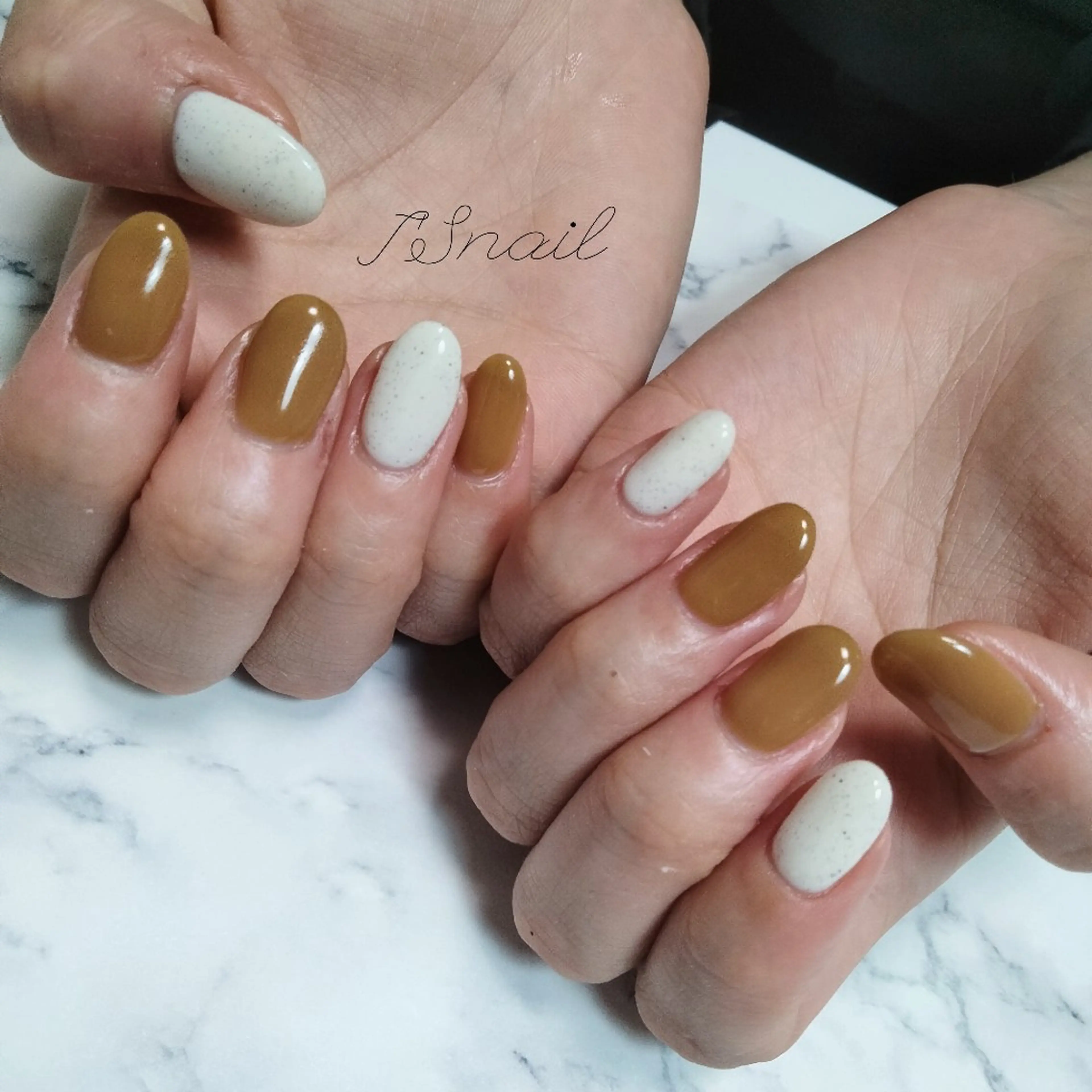 【オフ込、ドライケア込】ワンカラー2色使い💅✨の写真