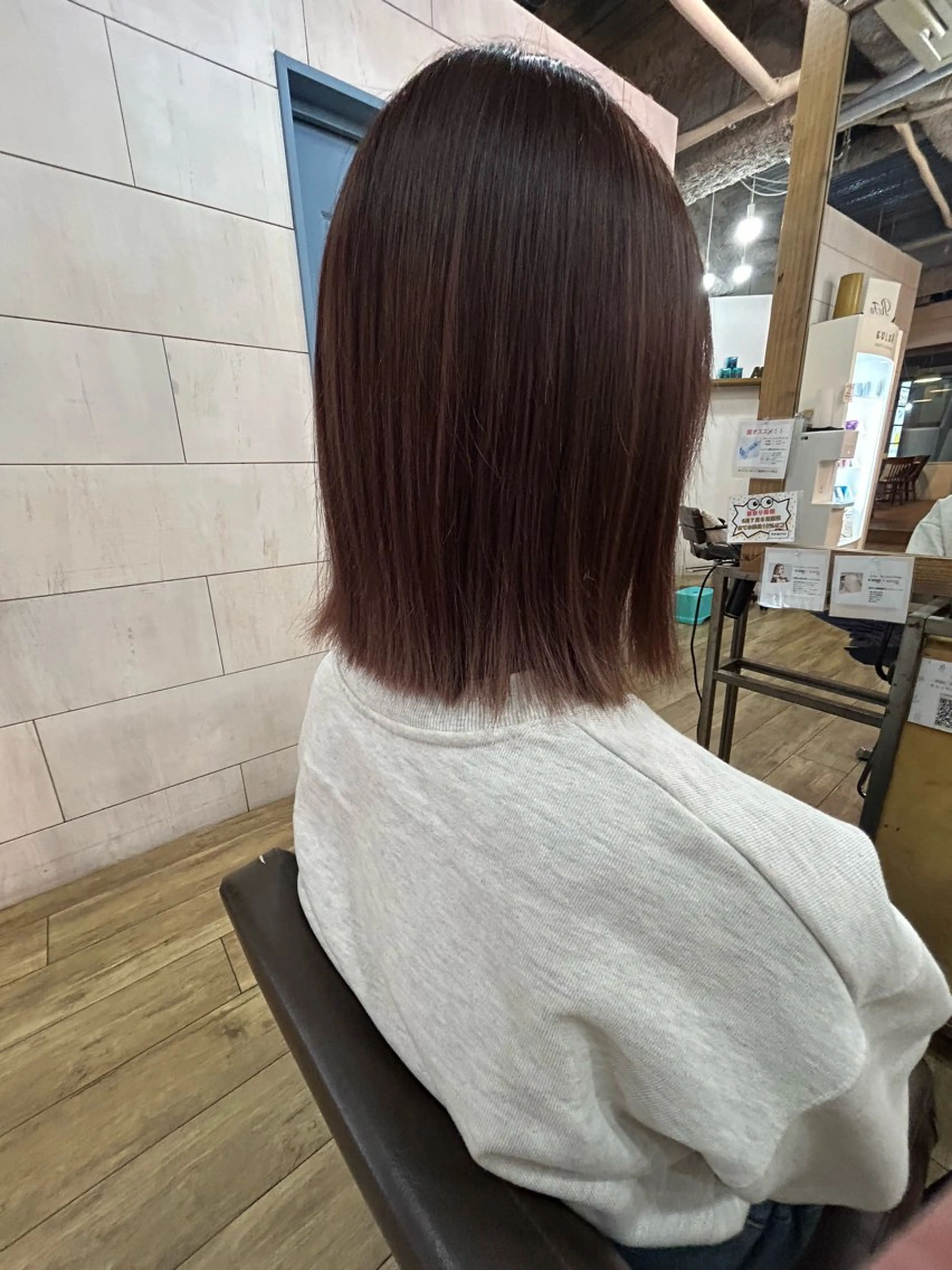 ショート カラー ブラウンカラー ピンクカラー ピンクブラウン 【アトレ藤沢】矢野 素子のヘアスタイル