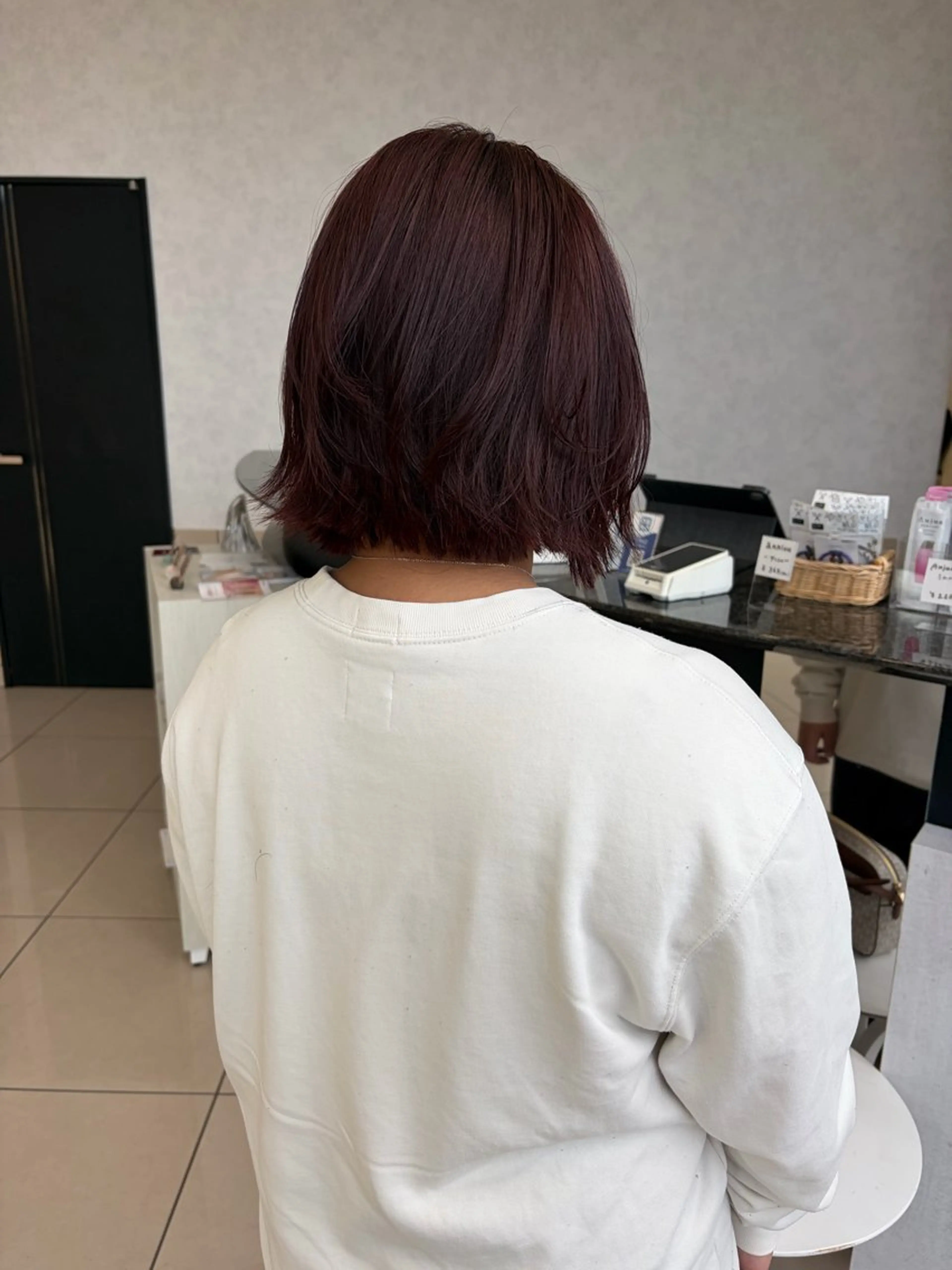 ショート カラー ボブレイヤー ブラウンカラー ピンクカラー ピンクブラウン ボブ カット ヘアカラー トリートメント 🫧ヒシダアキ taboo.i🫧のヘアスタイル