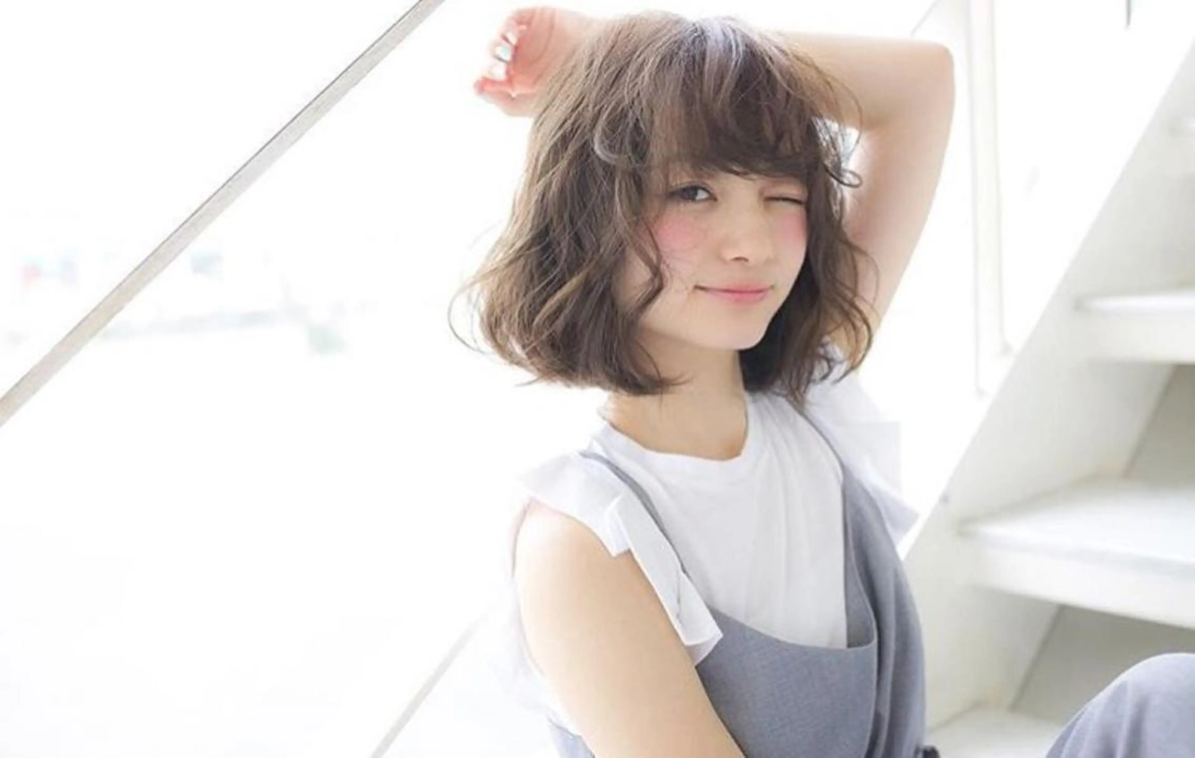 ショート カラー パーマ 河合秀明/ショート /ボブ/レイヤーのヘアスタイル