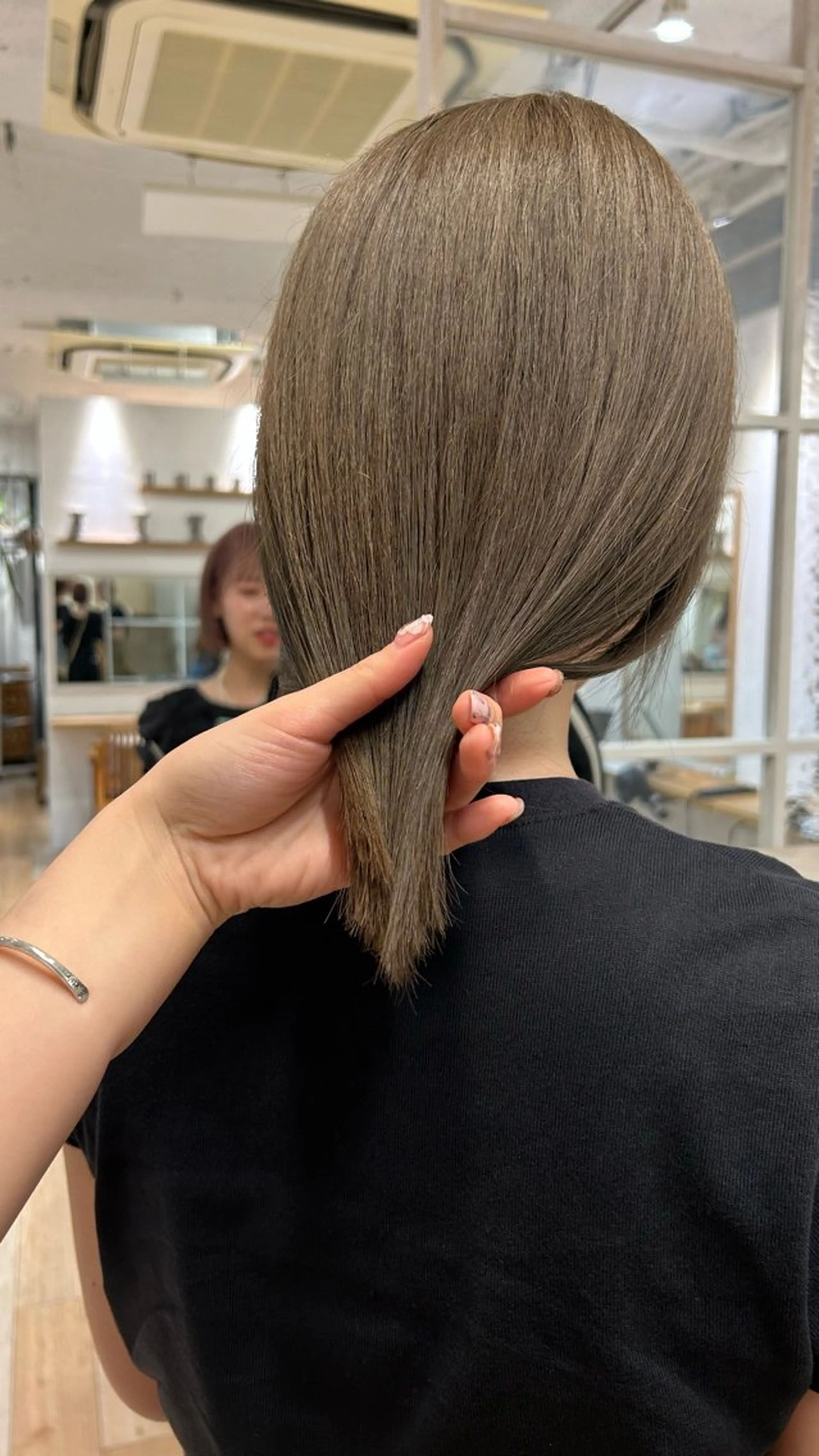 ミディアム カラー カット ヘアカラー トリートメント じゅわっと暖色カラー 🍊Moemiのヘアスタイル
