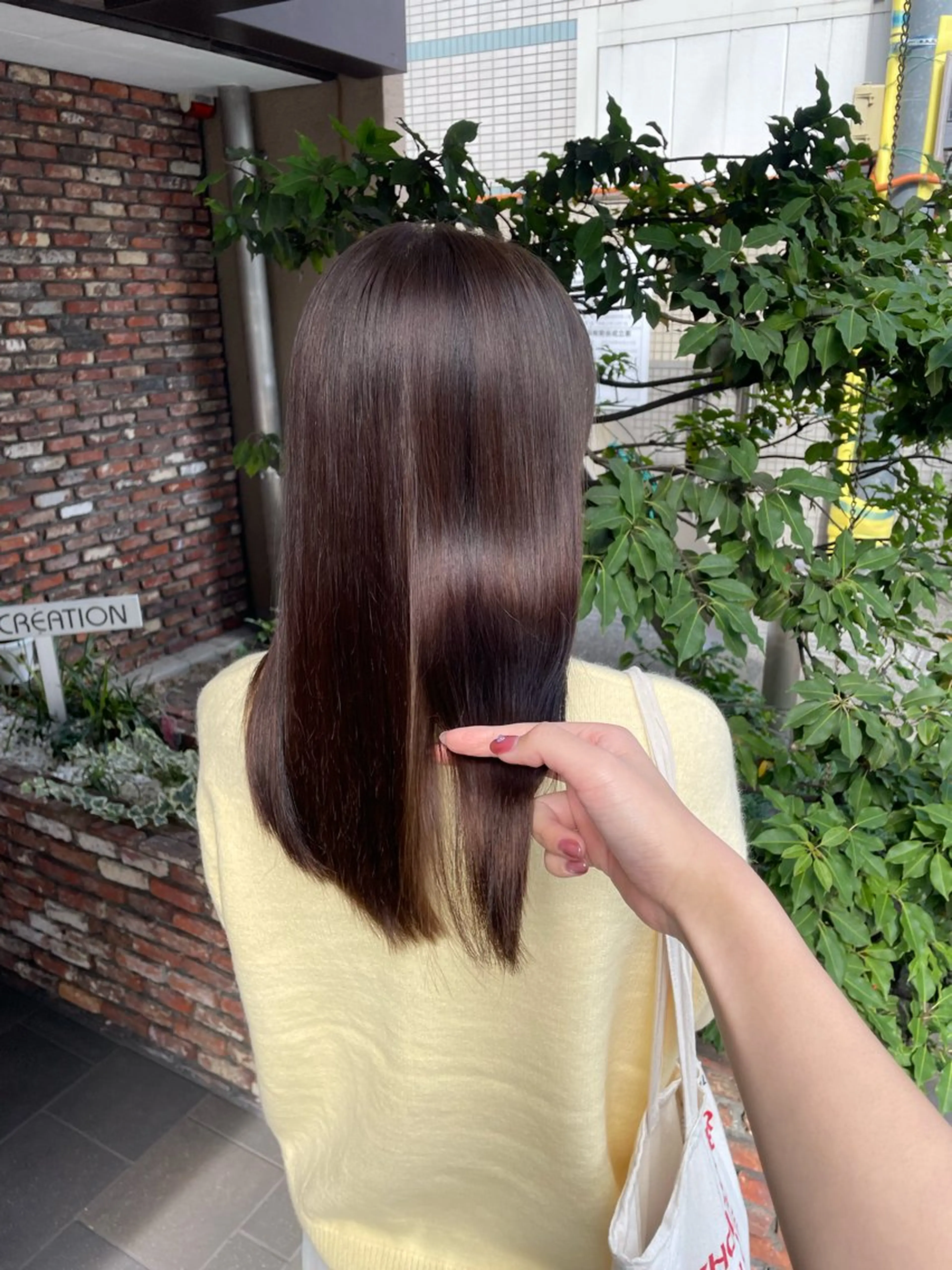 ロング カット トリートメント ヘッドスパ ショート 顔周りレイヤー/マオのヘアスタイル