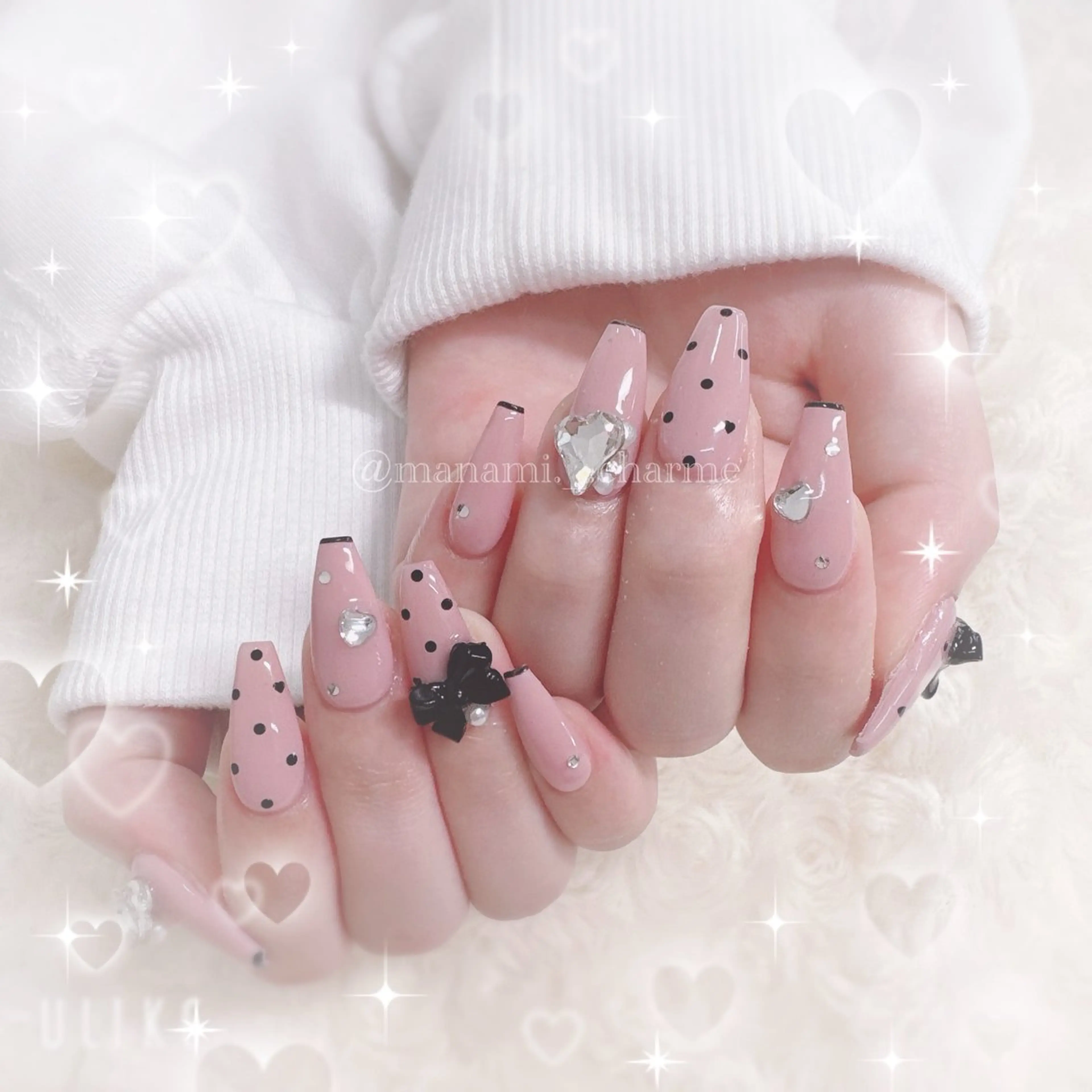 ネイル pourtoi 立川 manami⟡.·のネイルデザイン